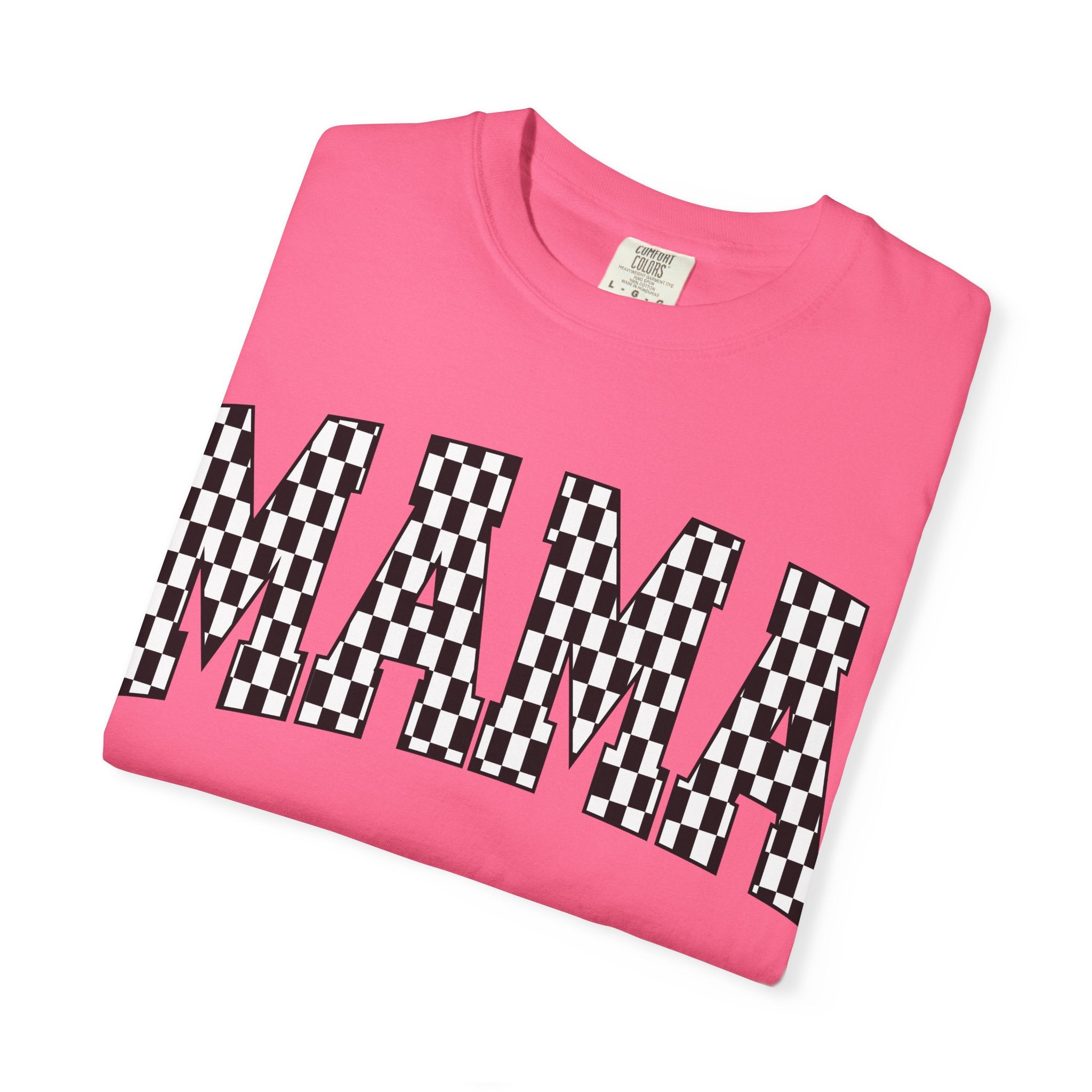 MAMA Checkered Comfort Colors T-Shirt