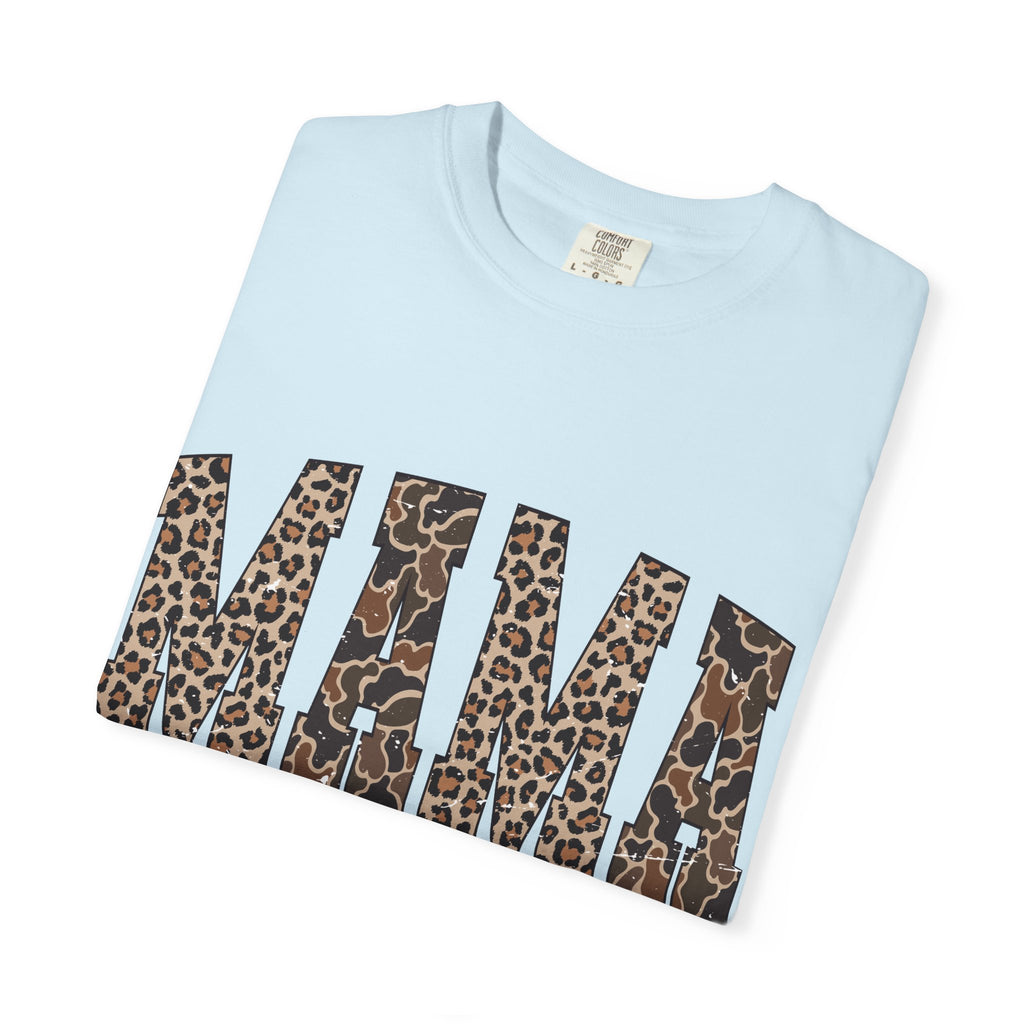 Mama  Leopard-Checkered Print T-Shirt