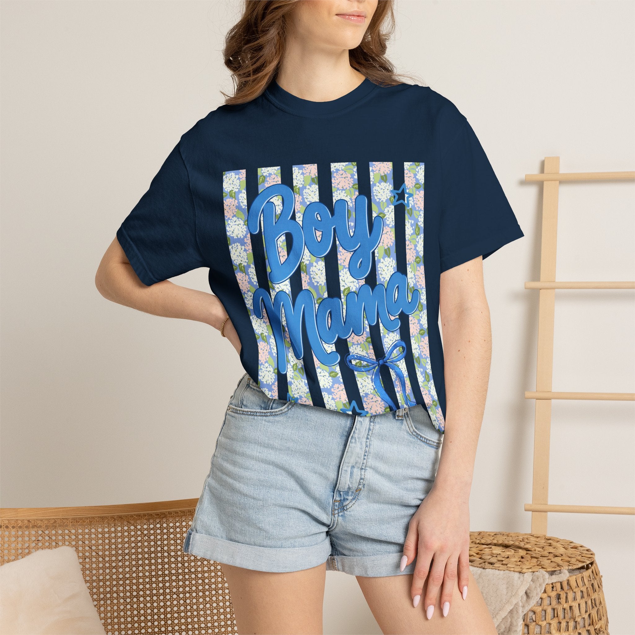Floral Boy Mama T-Shirt