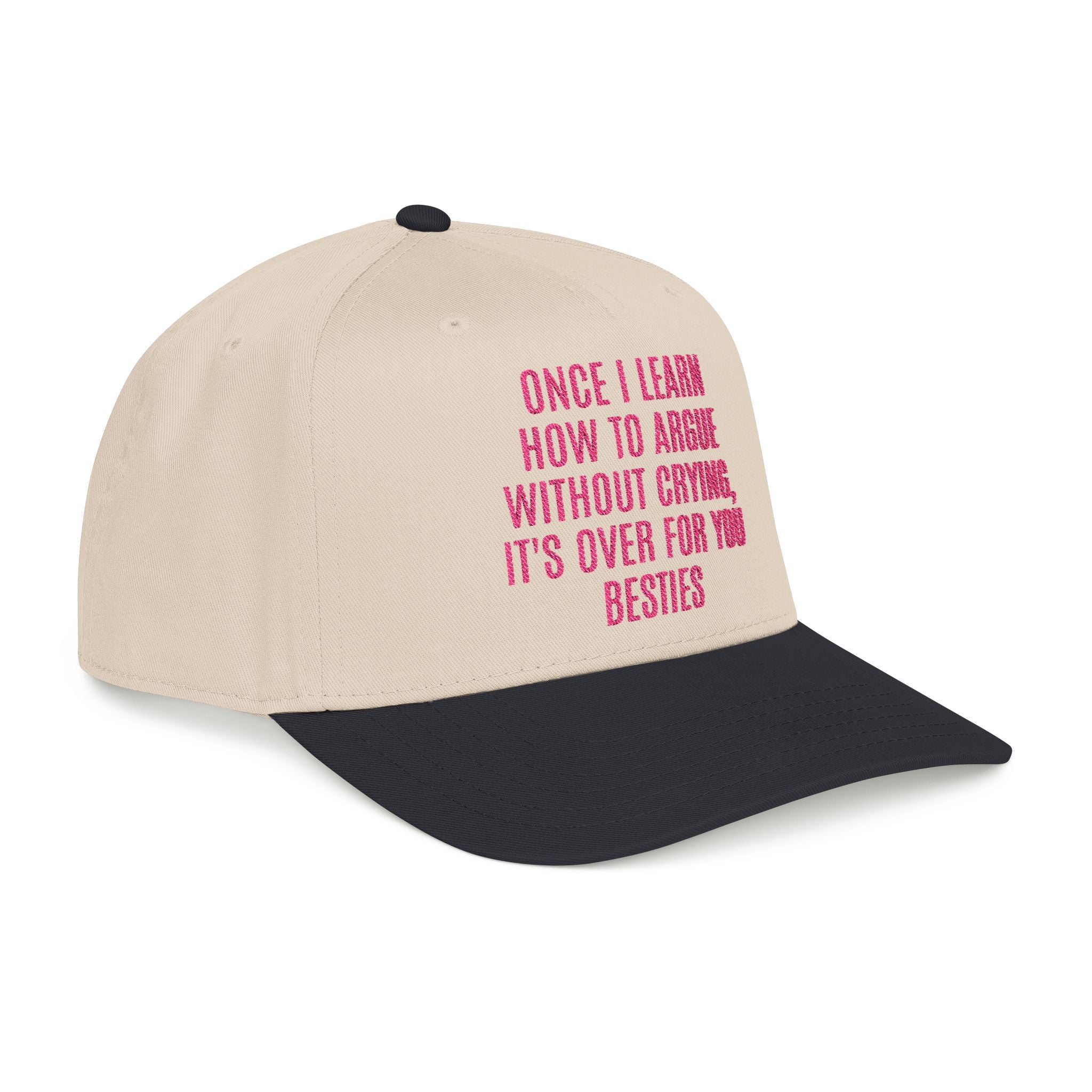"Argue without Crying" Embroidered Trucker Hat