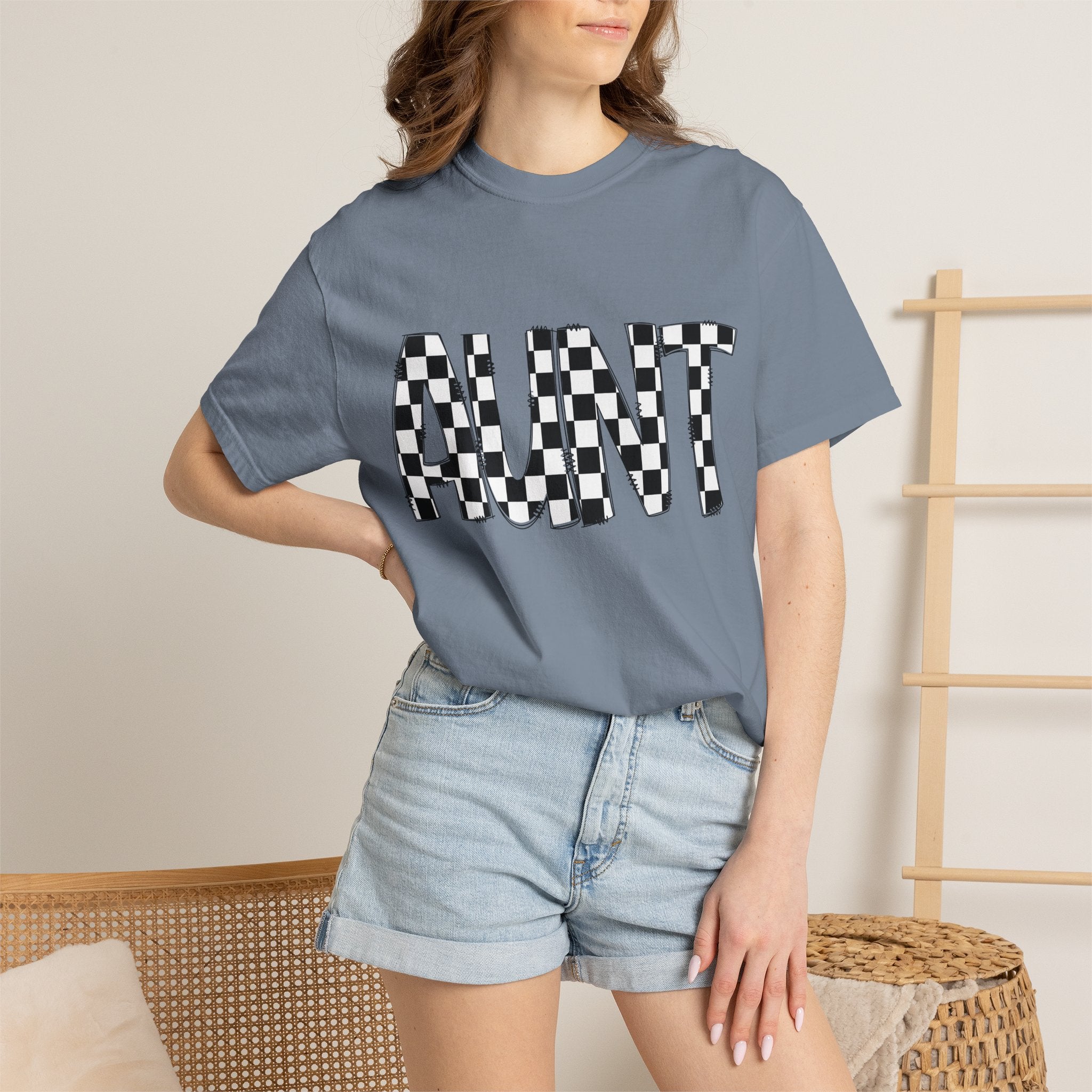 Aunt Checkerboard T-Shirt