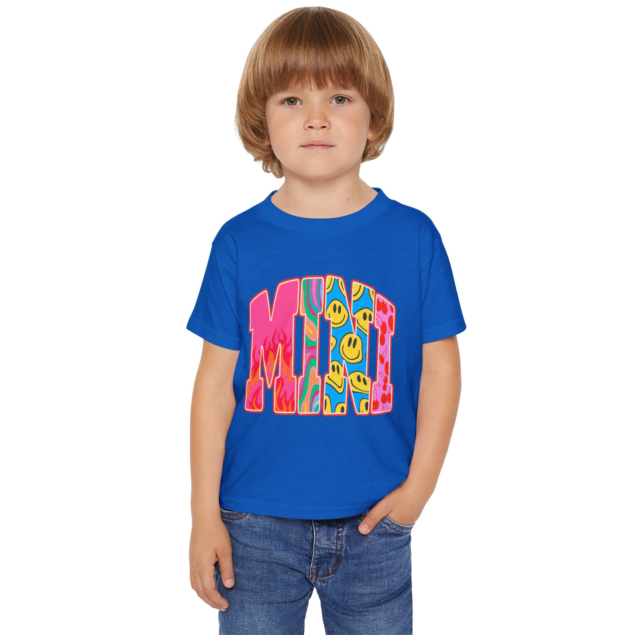 Toddler T‑Shirt — "MINI"  Smiley Retro Graphic