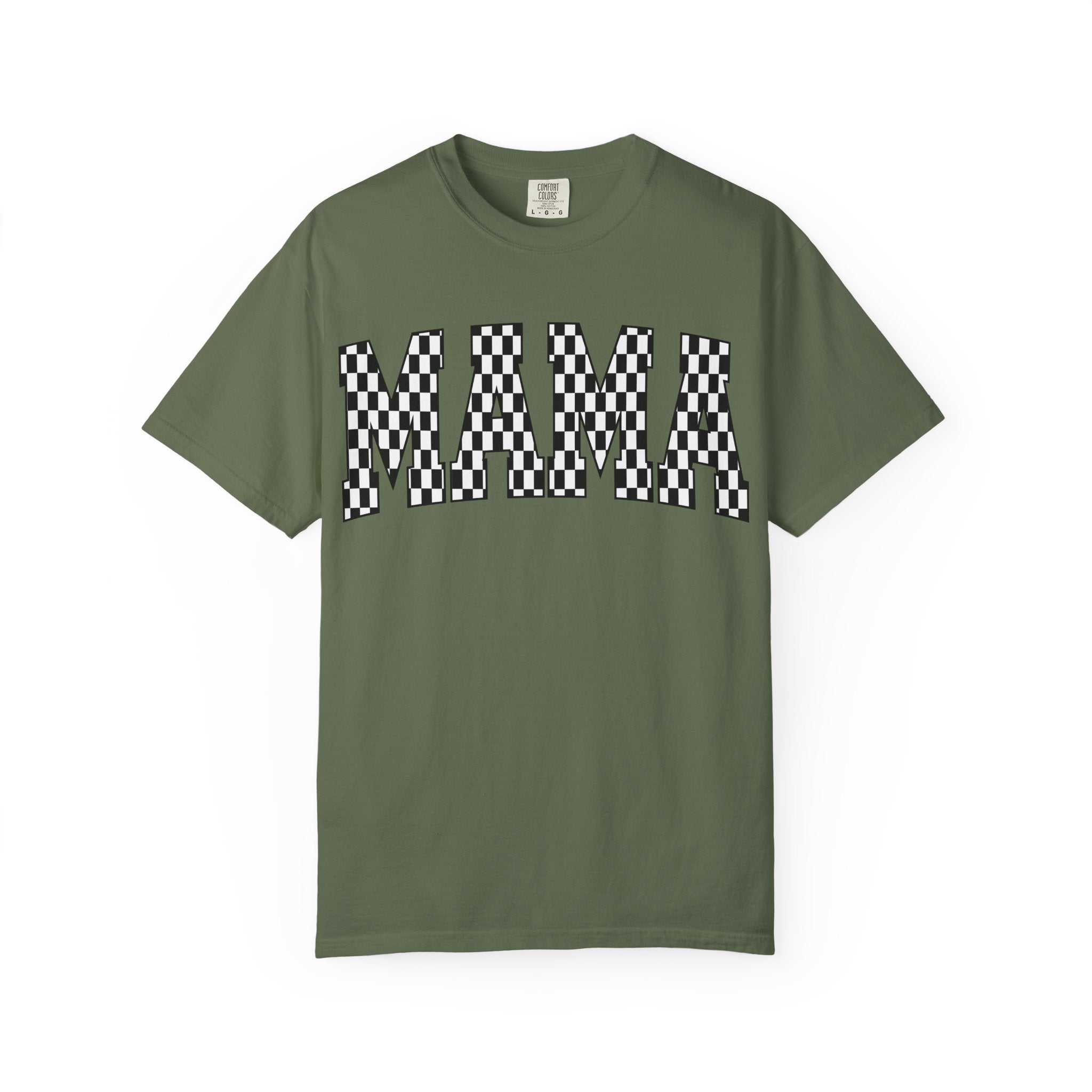 MAMA Checkered Comfort Colors T-Shirt
