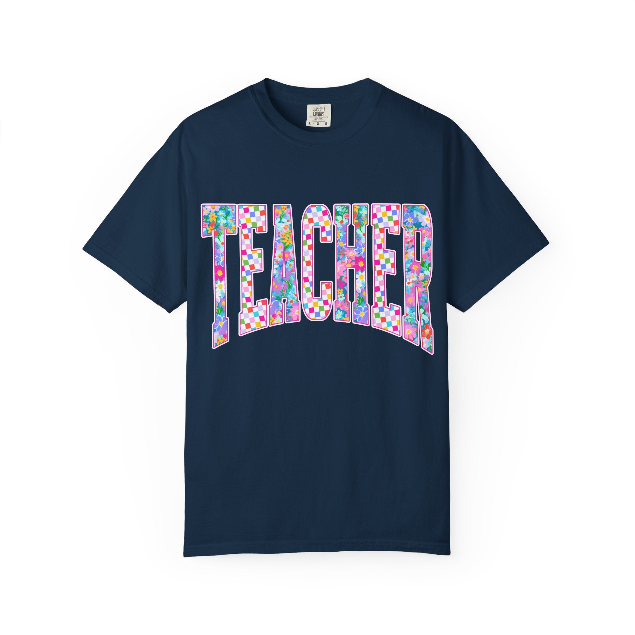 Teacher Floral Comfort Colors T-Shirt