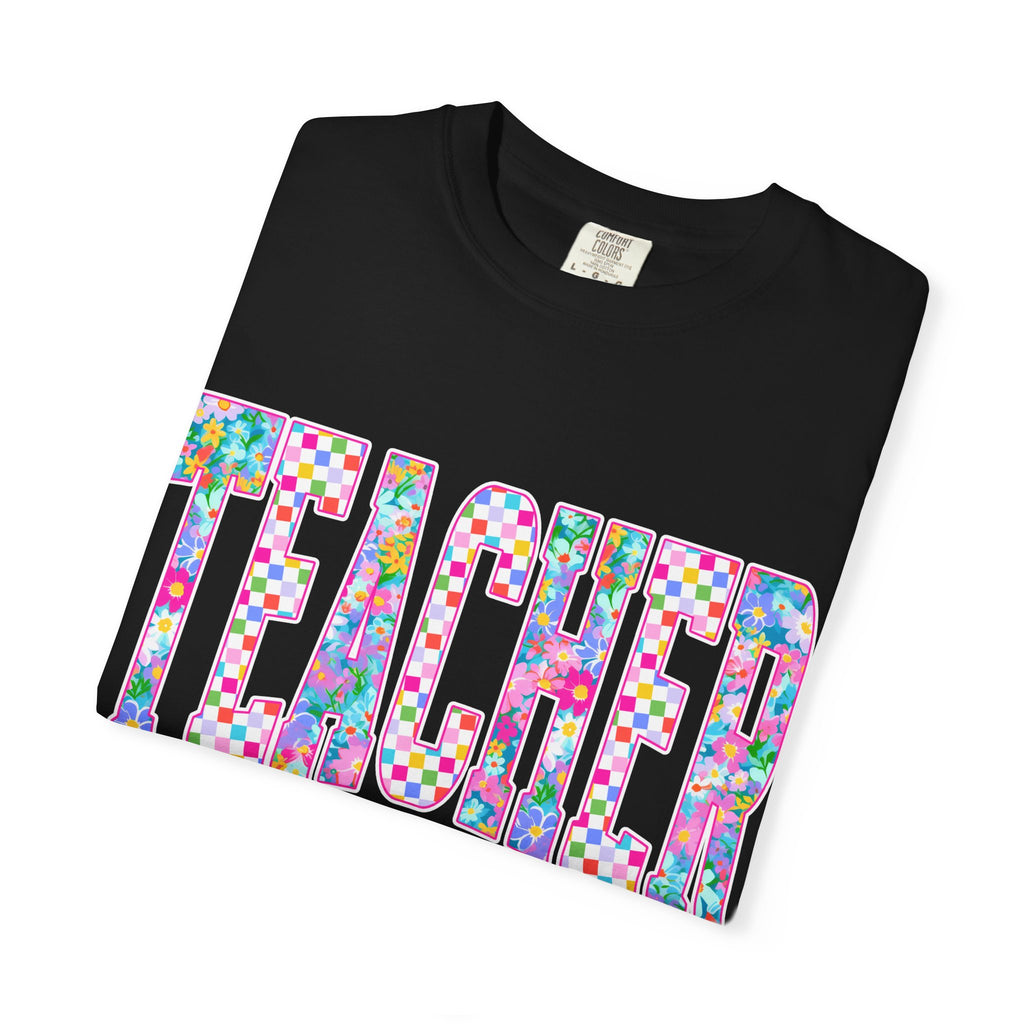 Teacher Floral Comfort Colors T-Shirt