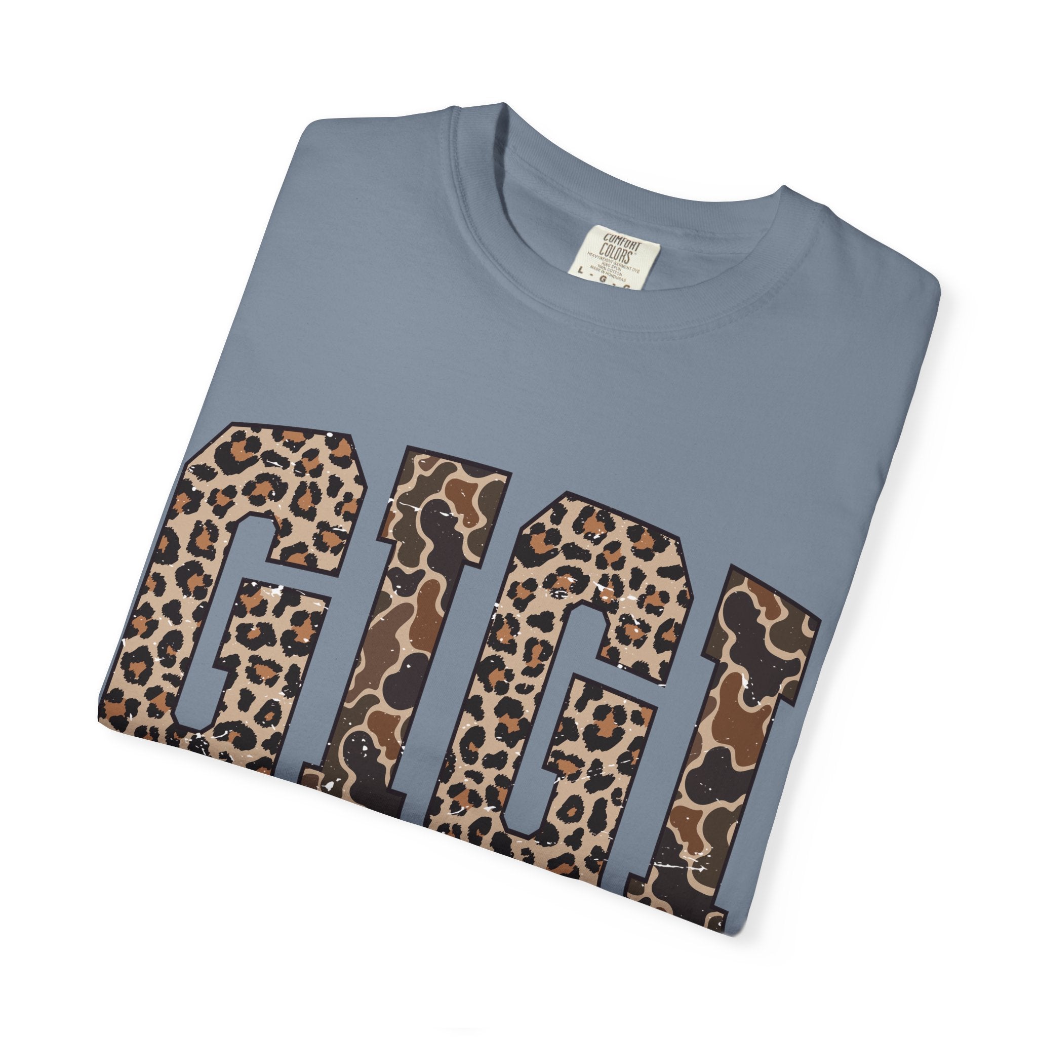 GIGI  Leopard-Checkered Print T-Shirt