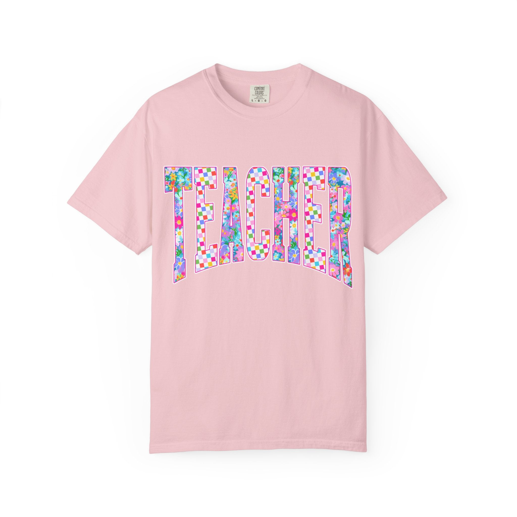 Teacher Floral Comfort Colors T-Shirt