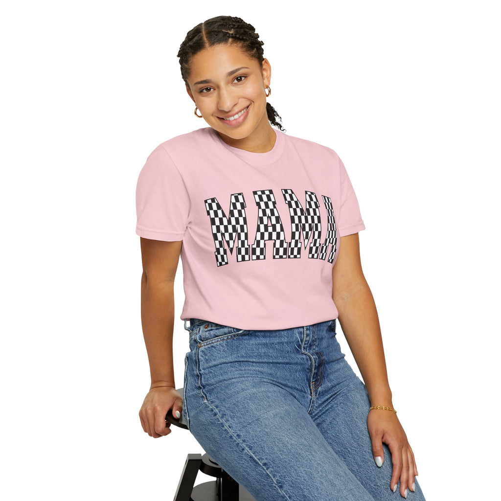MAMA Checkered Comfort Colors T-Shirt