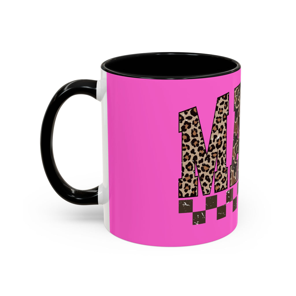Mama Leopard Print Accent Coffee Mug 11oz