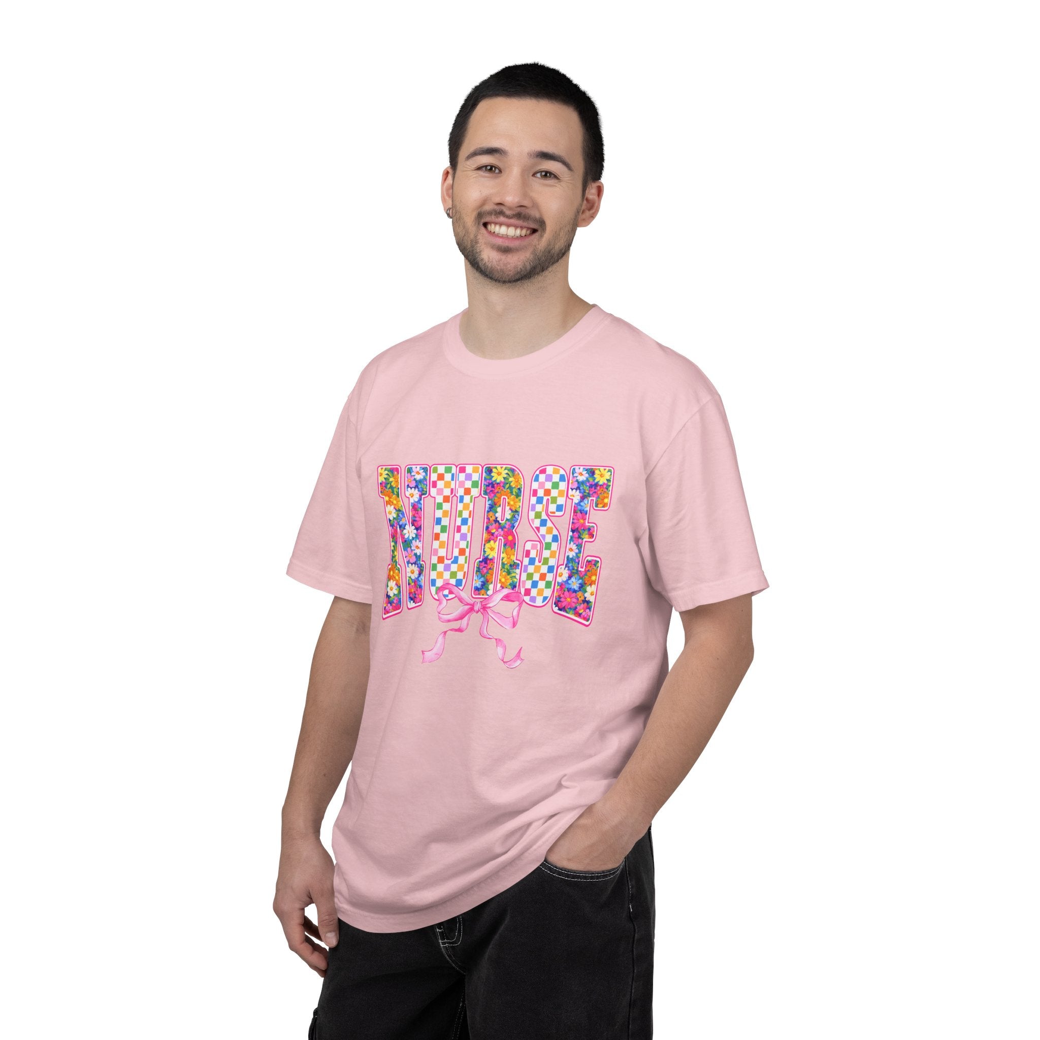 "NURSE" Floral Graphic T-Shirt
