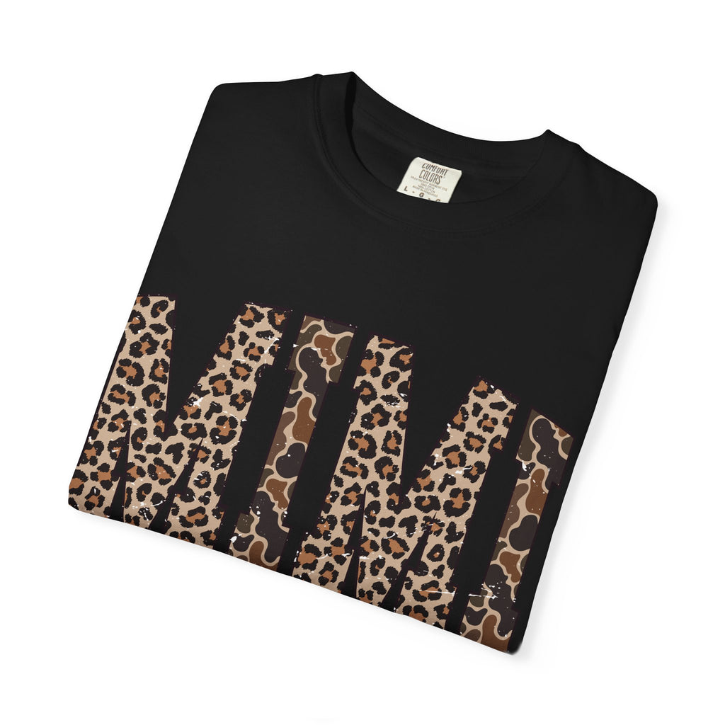Mimi  Leopard-Checkered Print T-Shirt