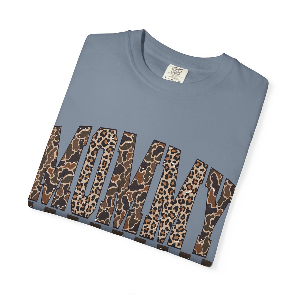Mommy  Leopard-Checkered Print T-Shirt