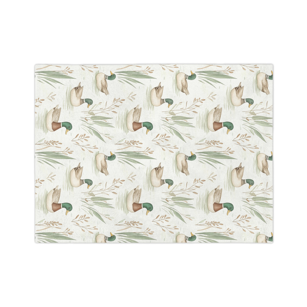 Duck Pattern Velveteen Microfiber Blanket