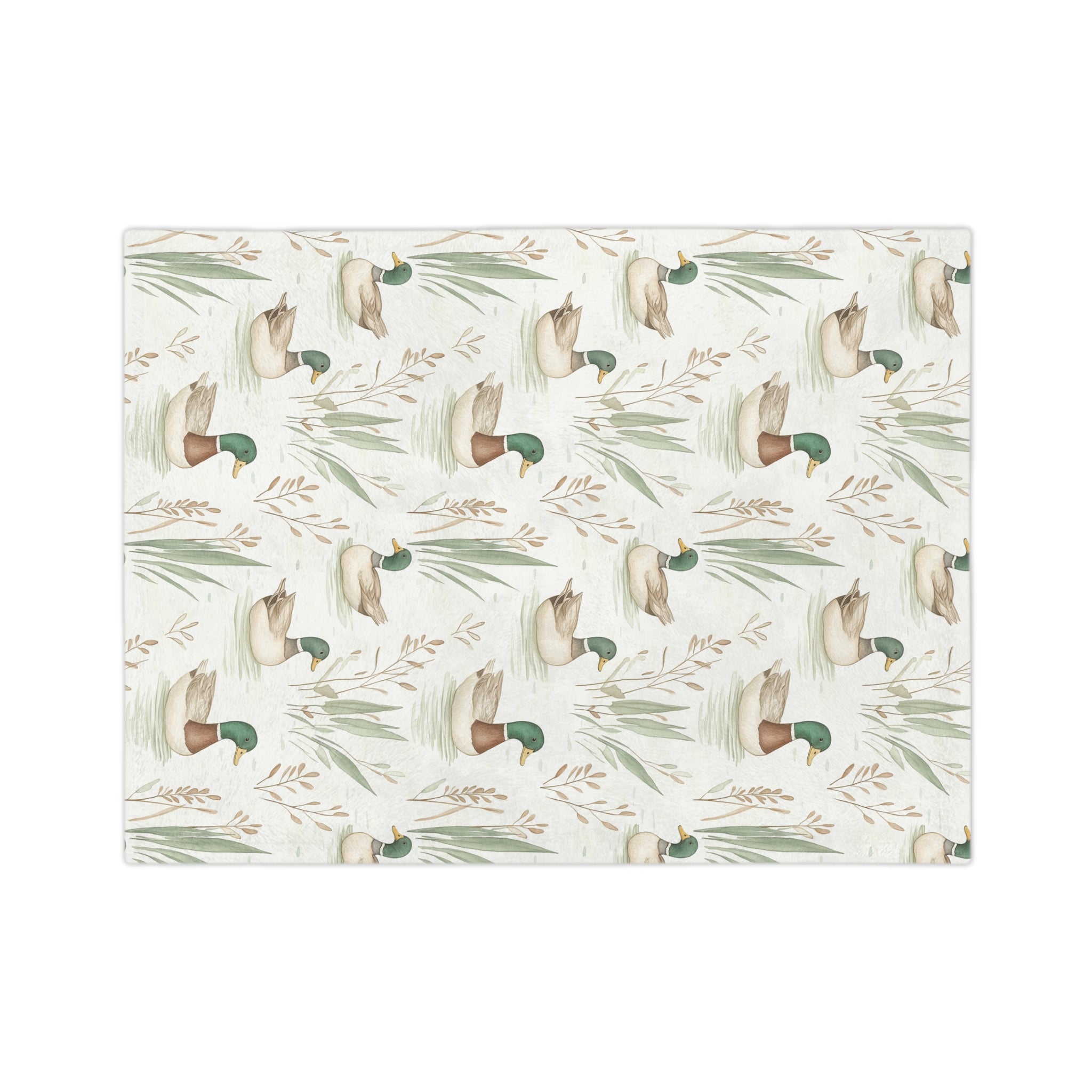 Duck Pattern Velveteen Microfiber Blanket