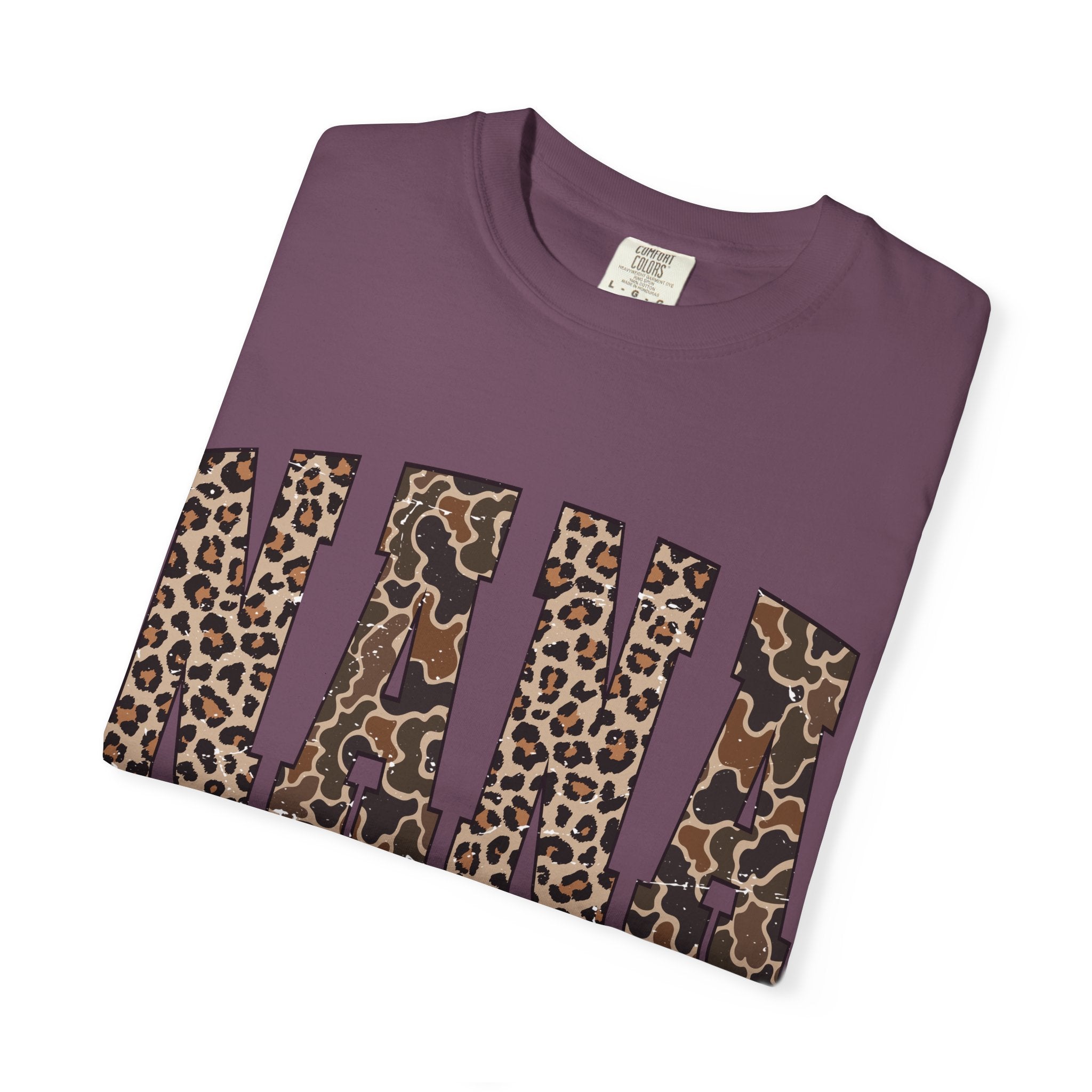 Nana Leopard-Checkered Print T-Shirt