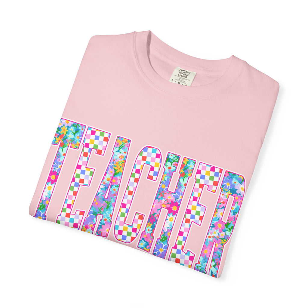 Teacher Floral Comfort Colors T-Shirt