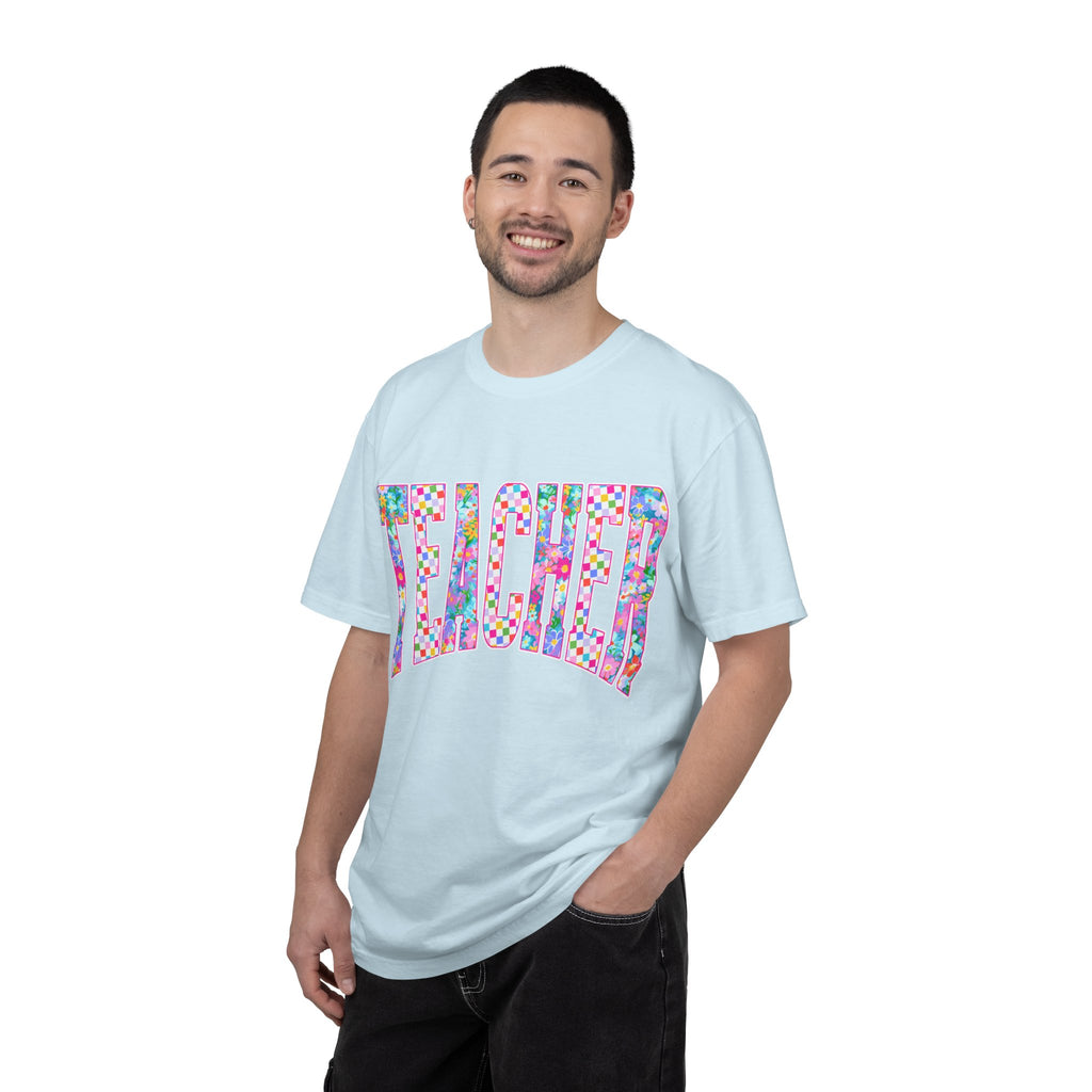 Teacher Floral Comfort Colors T-Shirt