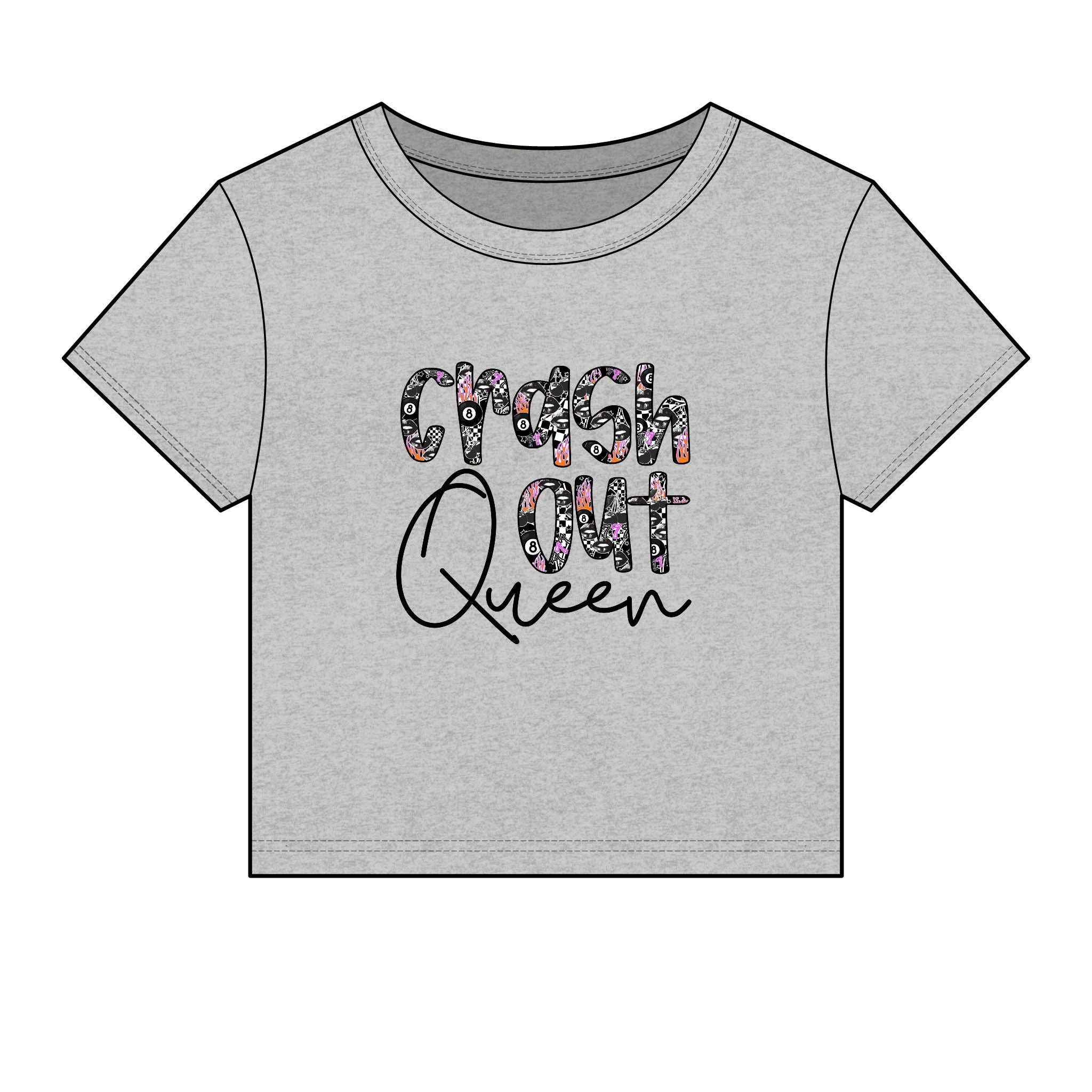 Crash Out Queen Baby Tee