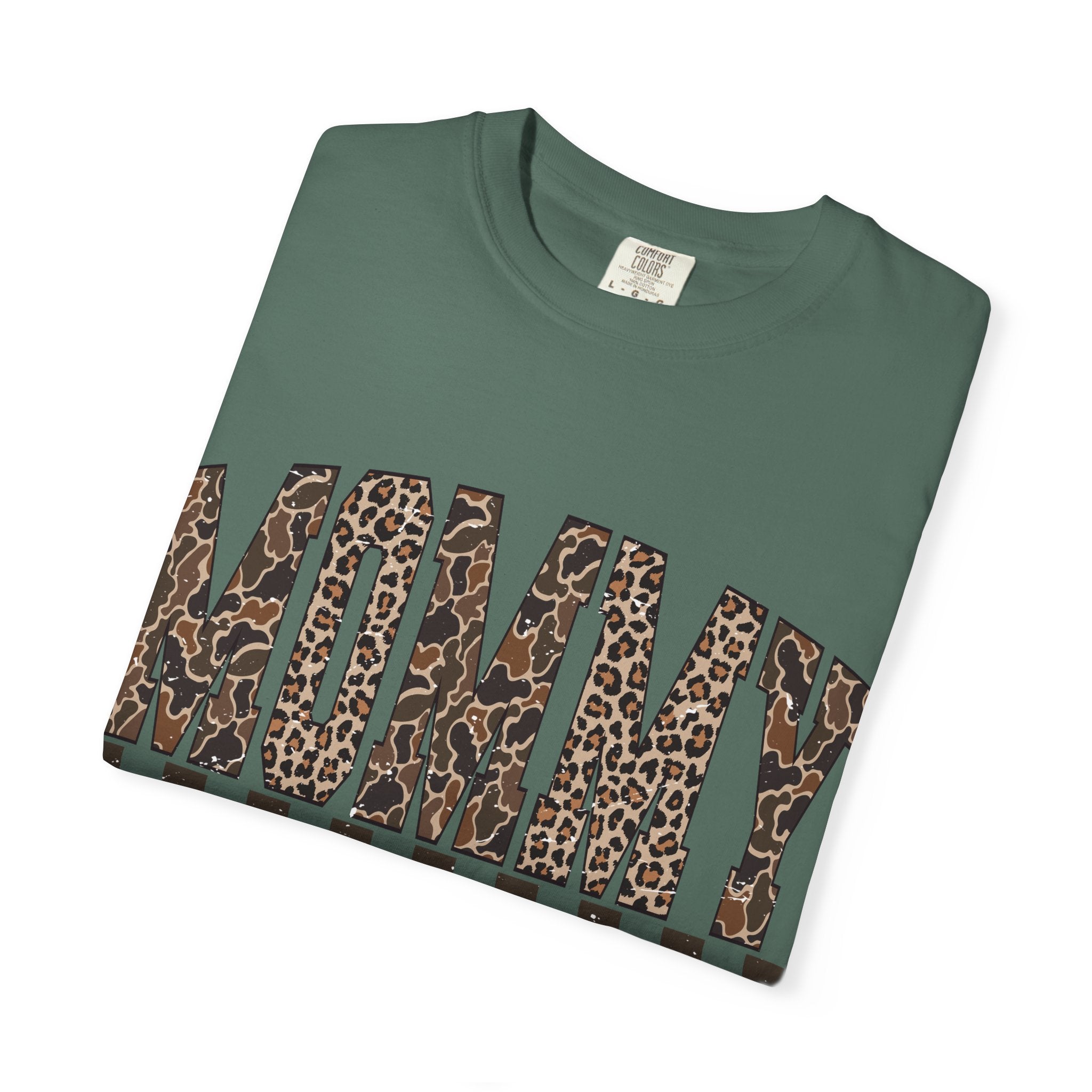 Mommy  Leopard-Checkered Print T-Shirt