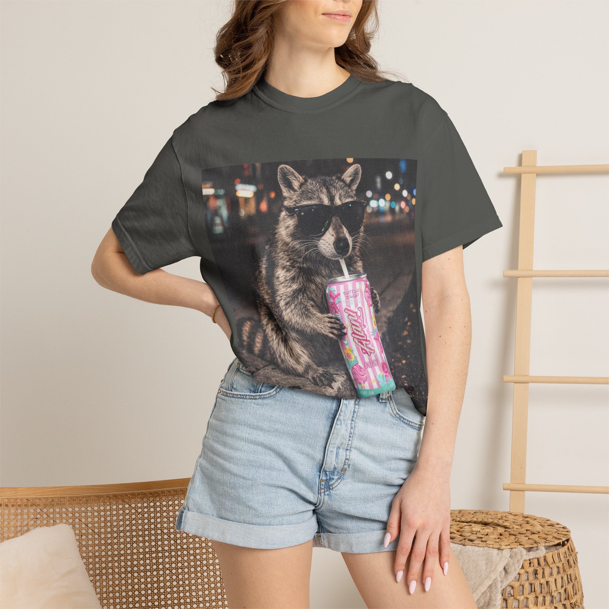 Raccoon Nightlife Alani Graphic T-Shirt
