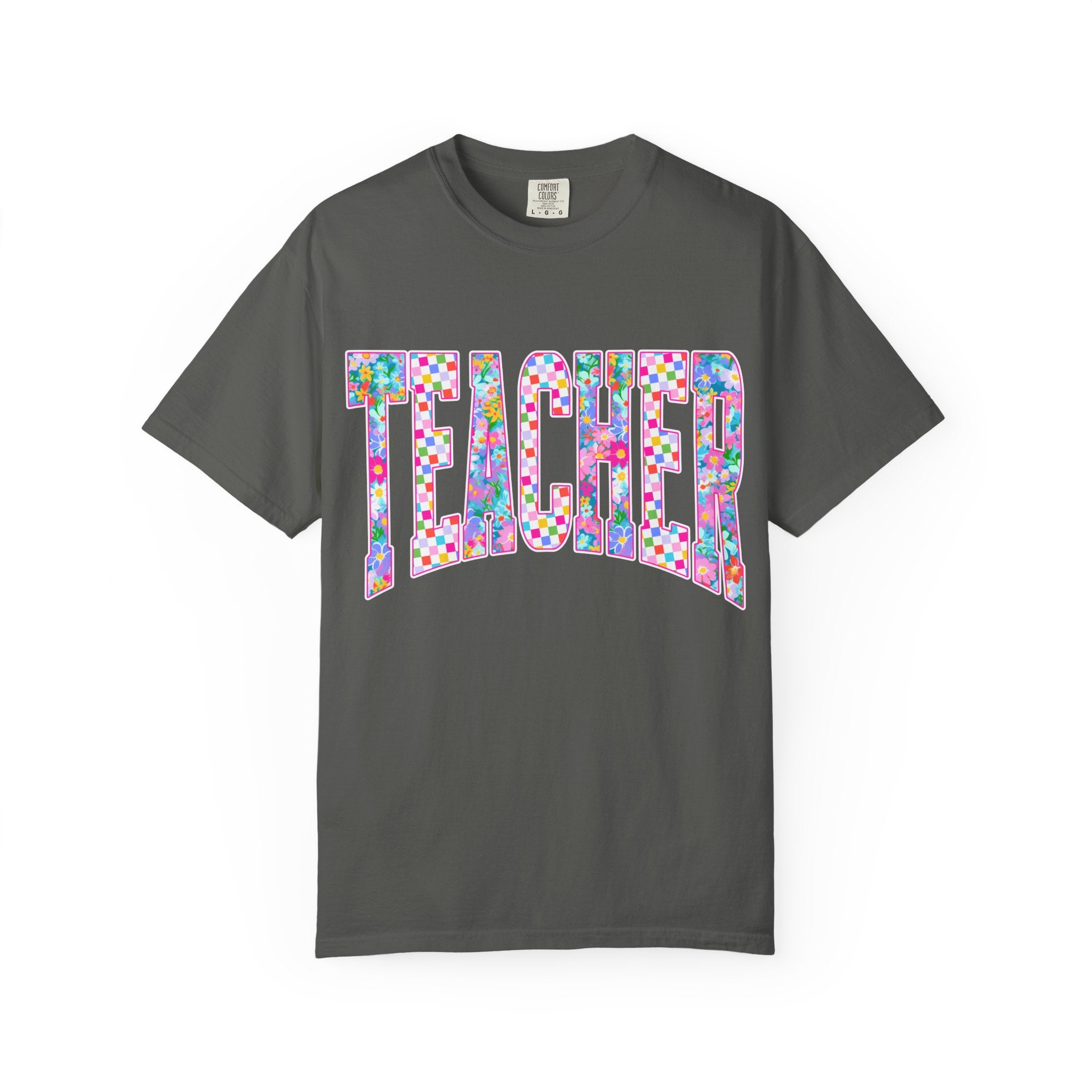 Teacher Floral Comfort Colors T-Shirt