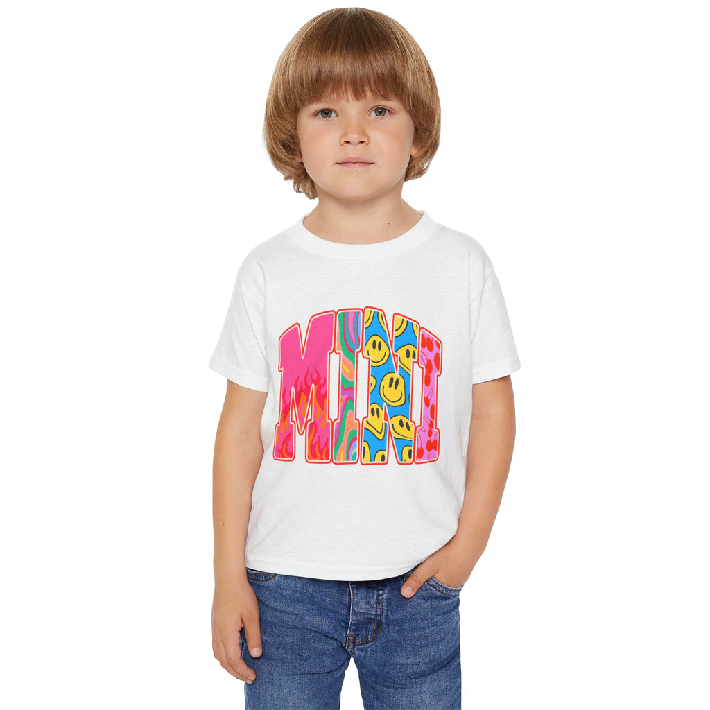 Toddler T‑Shirt — "MINI"  Smiley Retro Graphic