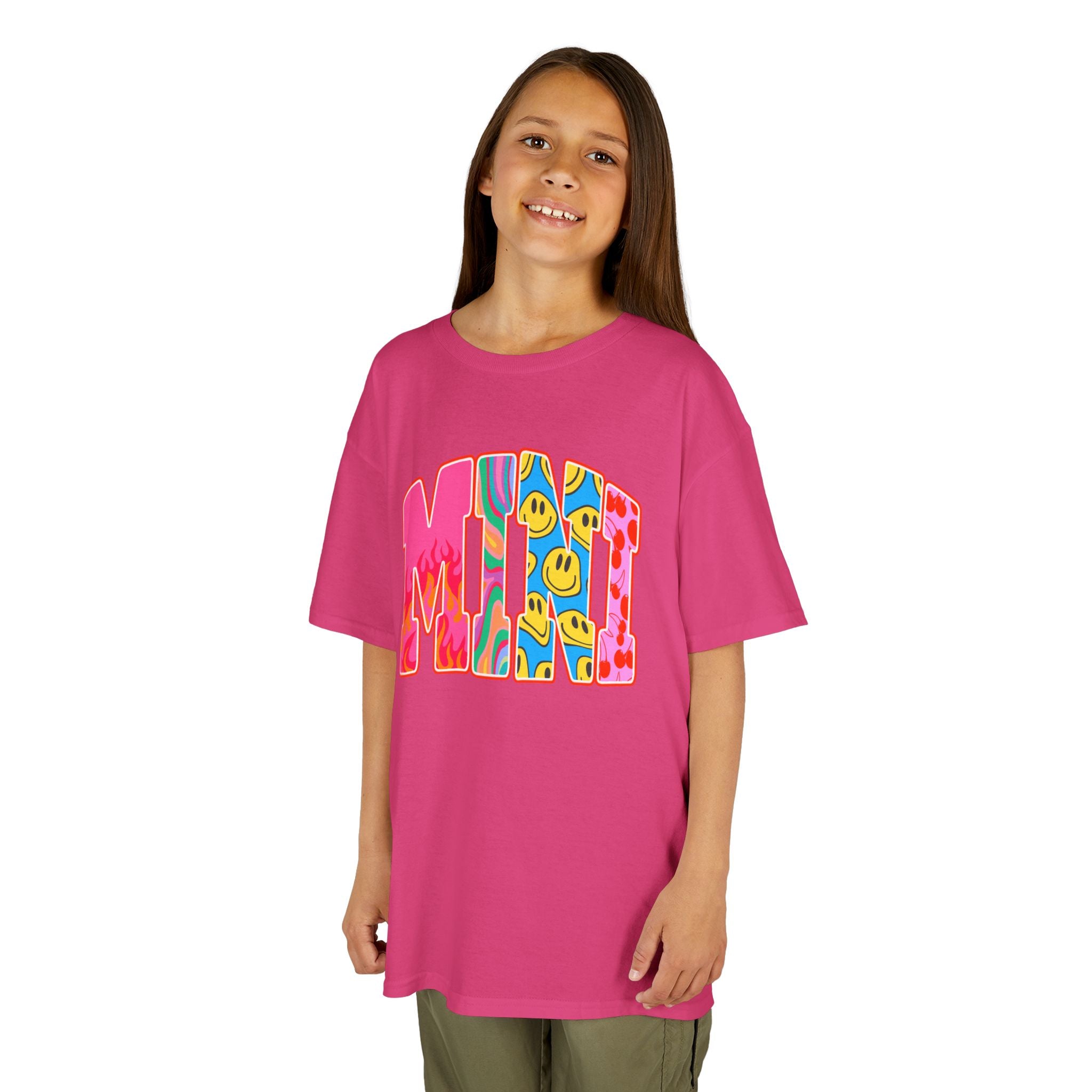Youth Tee —  'MINI' Retro Smiley Graphic