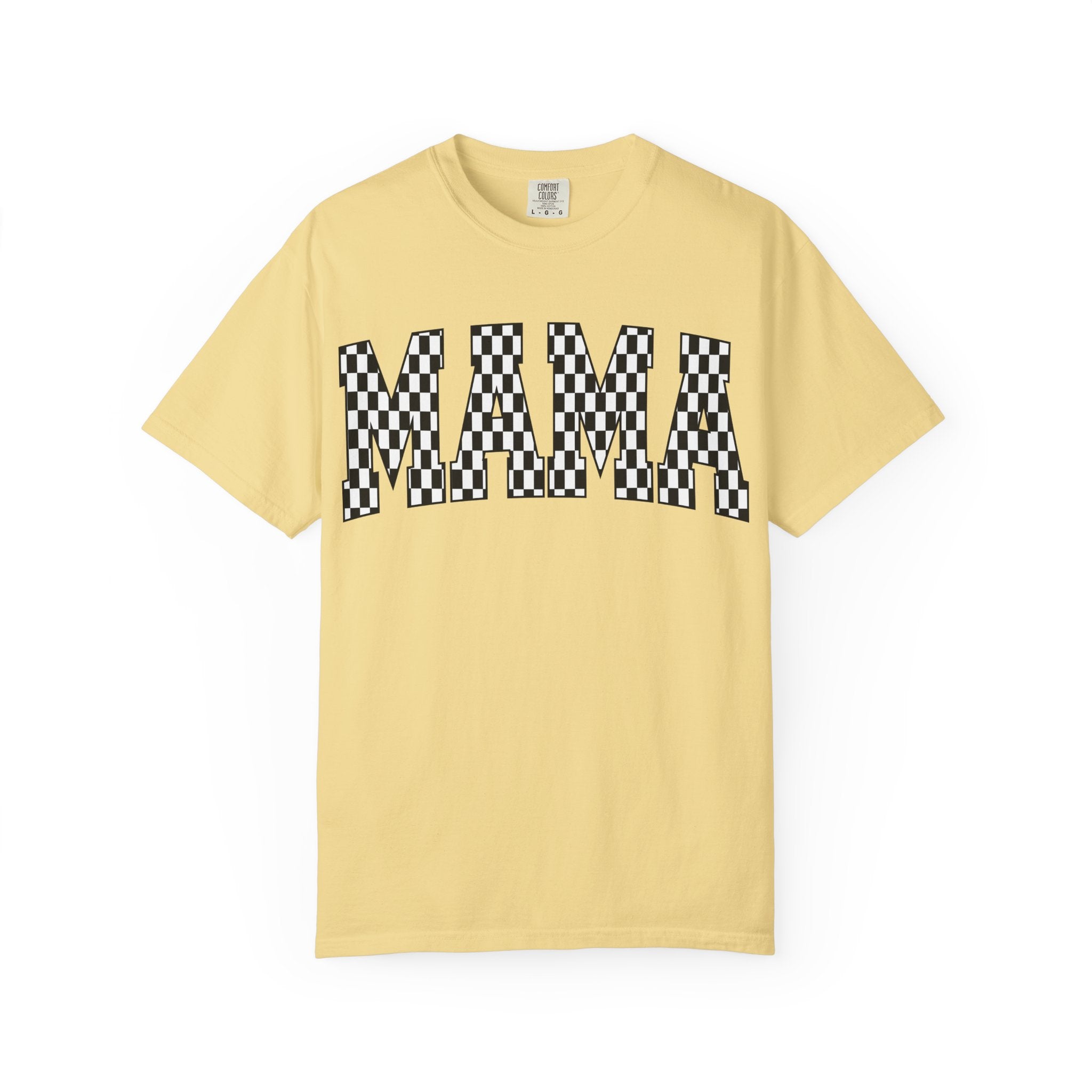 MAMA Checkered Comfort Colors T-Shirt