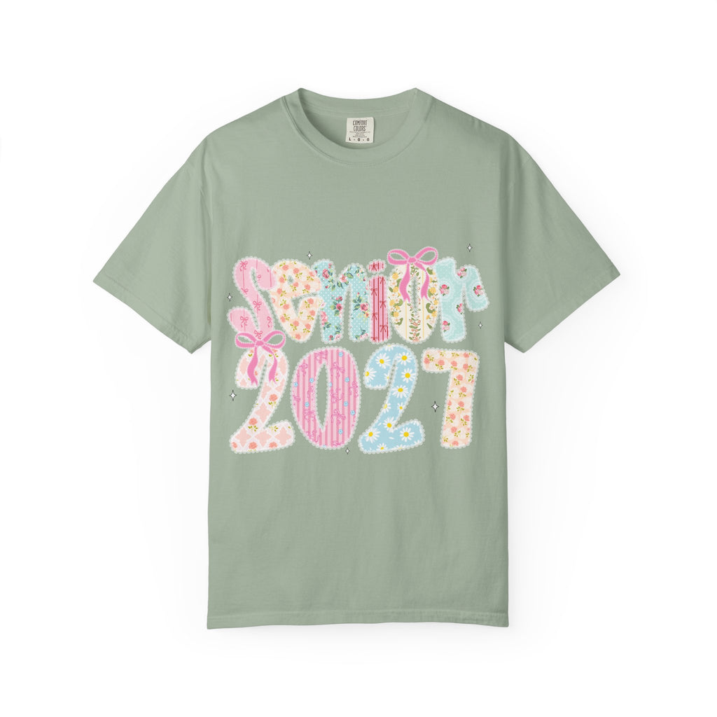 Pastel Floral 'Senior 2027' Graphic Tee
