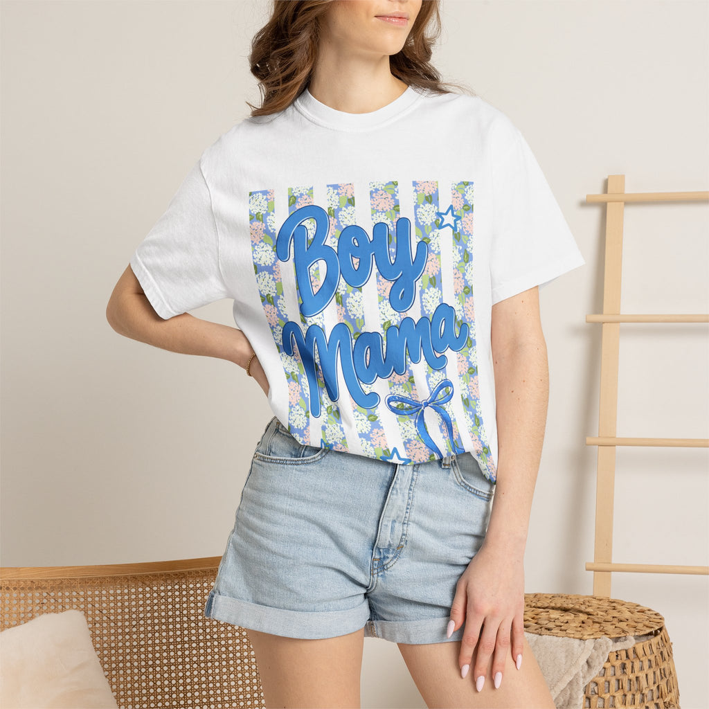 Floral Boy Mama T-Shirt