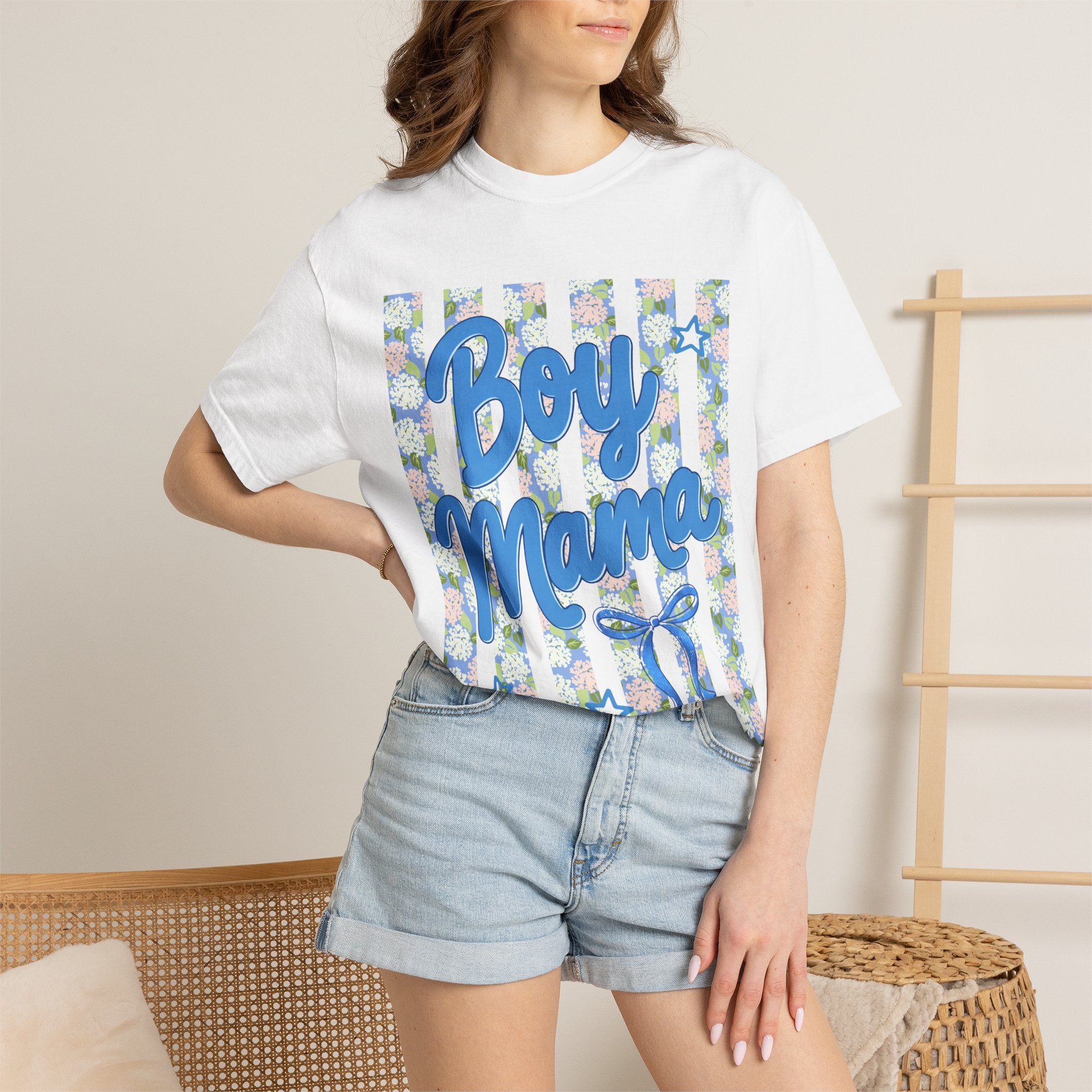 Floral Boy Mama T-Shirt