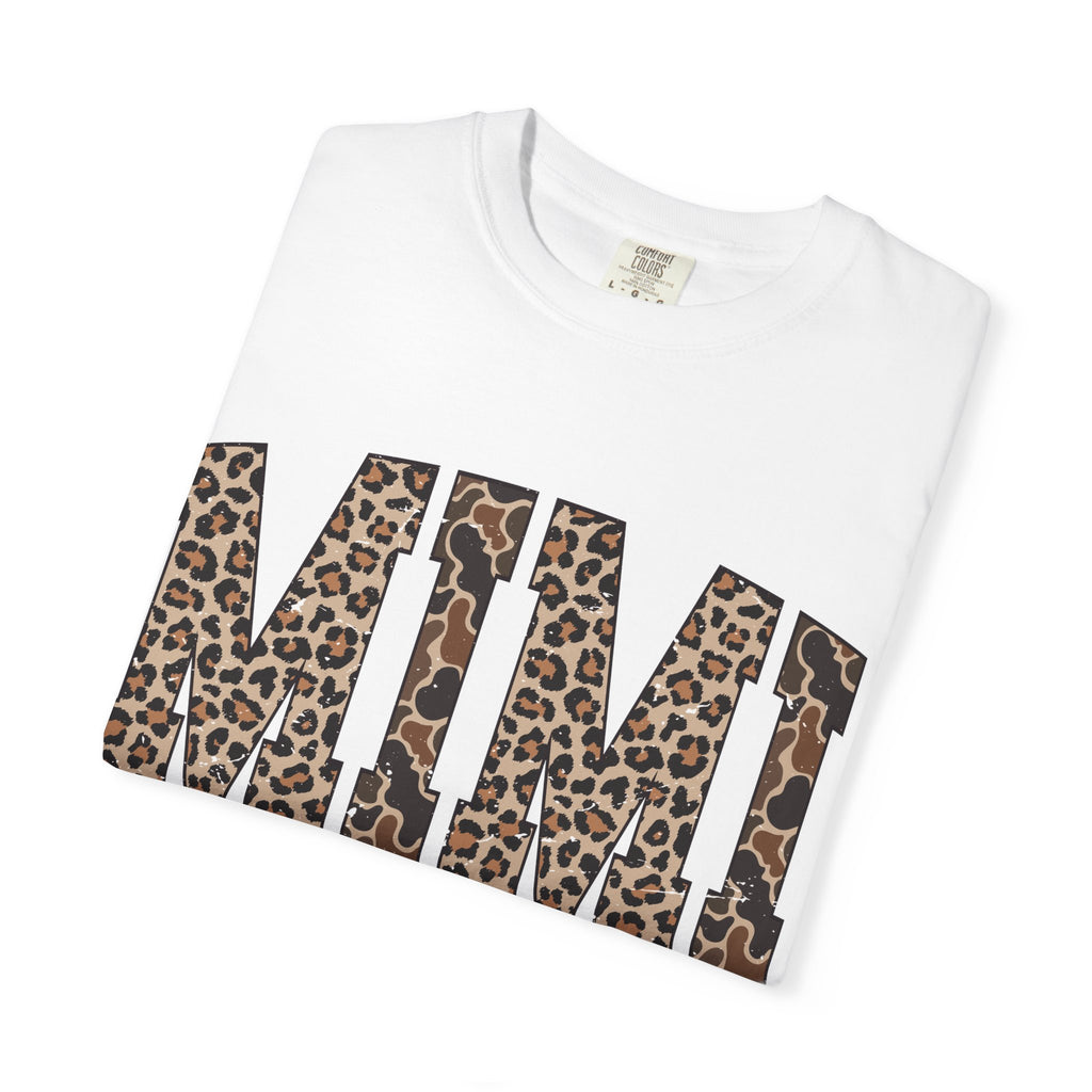 Mimi  Leopard-Checkered Print T-Shirt