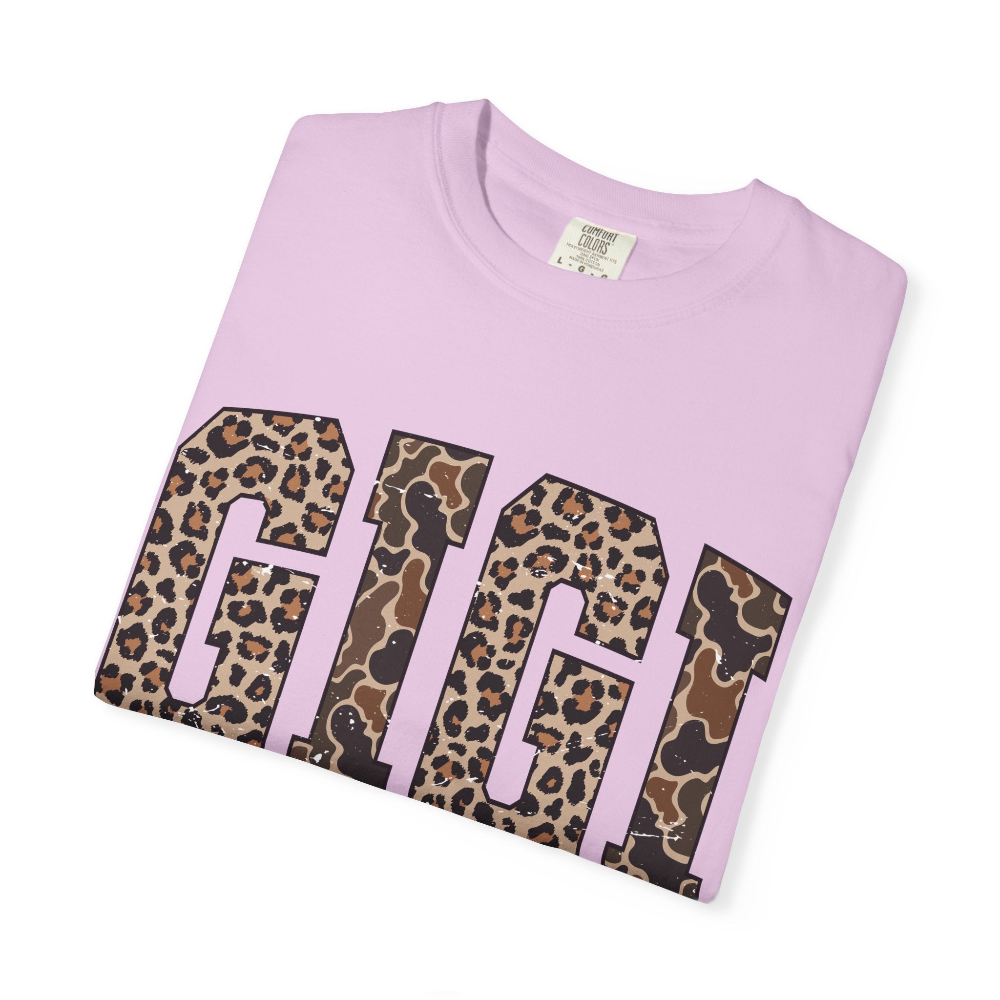 GIGI  Leopard-Checkered Print T-Shirt
