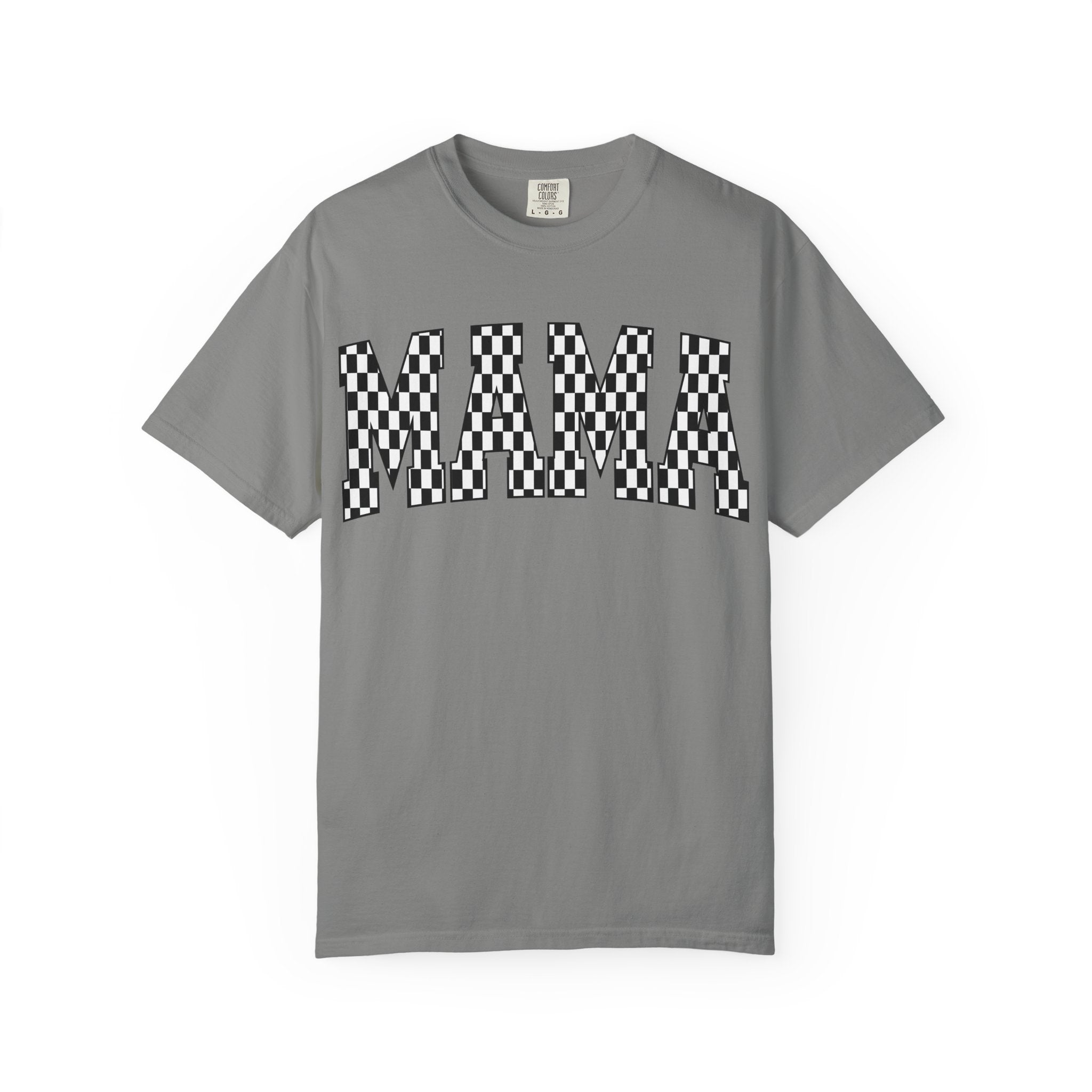 MAMA Checkered Comfort Colors T-Shirt
