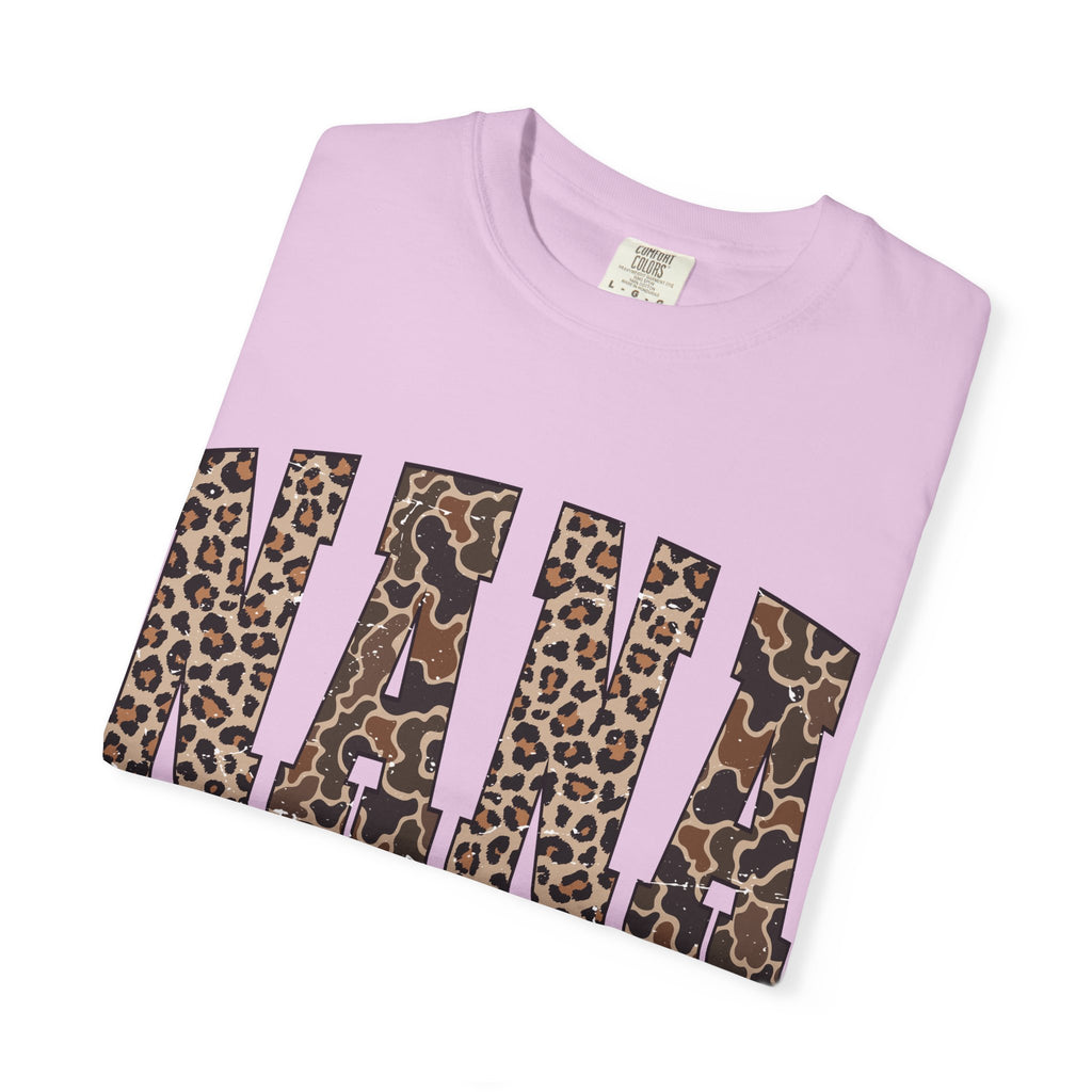 Nana Leopard-Checkered Print T-Shirt