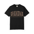 Grandma Leopard-Checkered Print T-Shirt