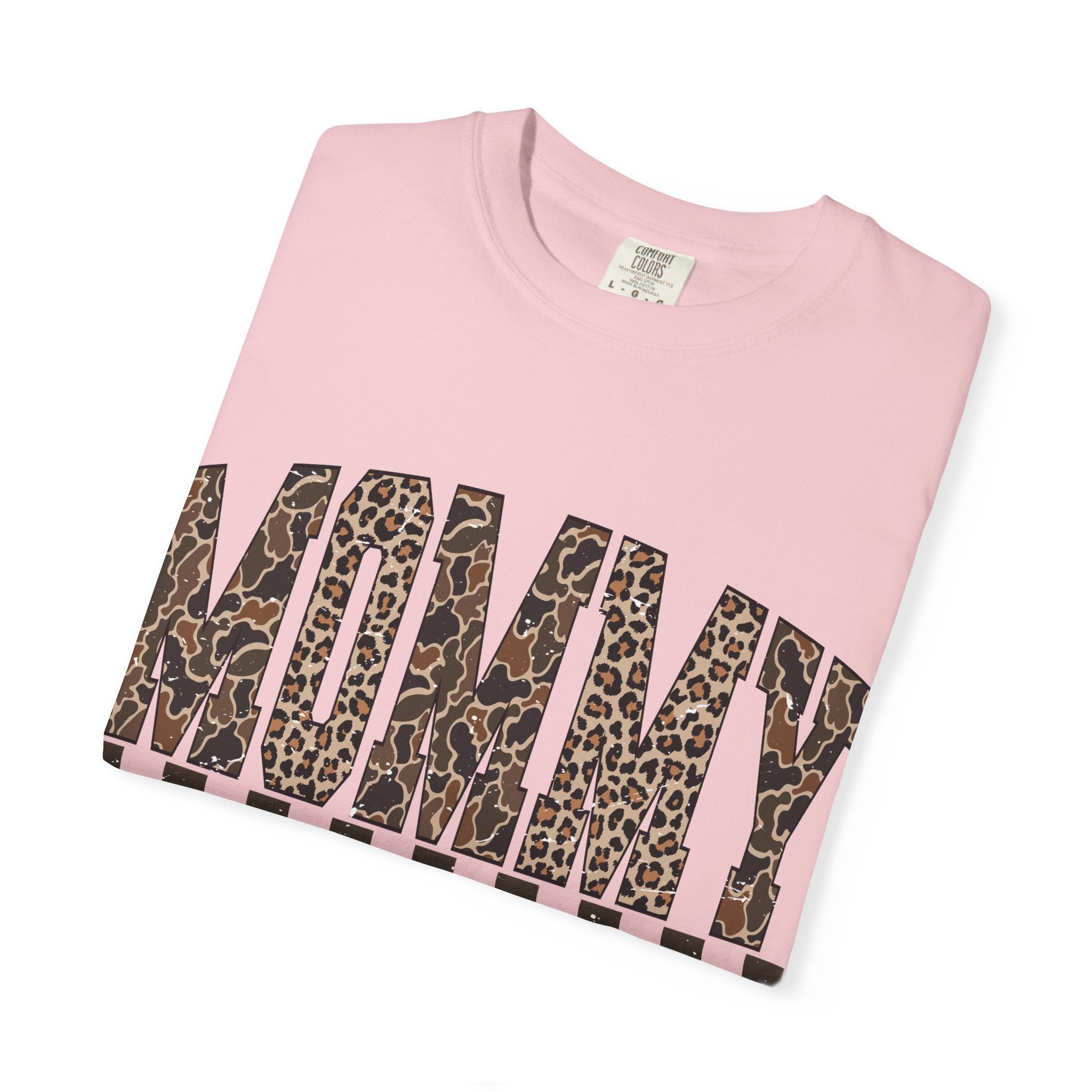 Mommy  Leopard-Checkered Print T-Shirt