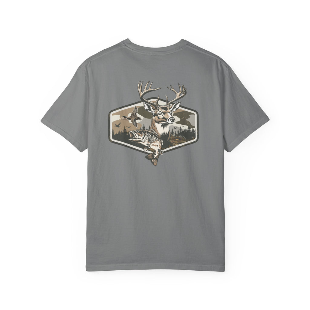 Hunting Season T-Shirt — Deer & Duck Outdoor Hunting (Front & Back)