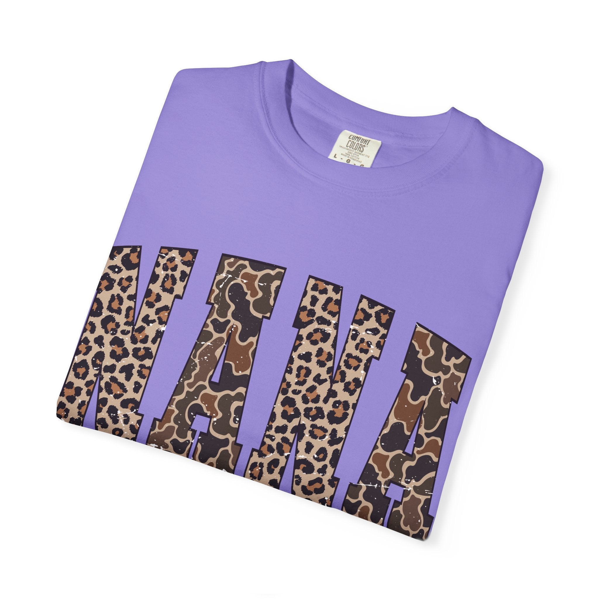 Nana Leopard-Checkered Print T-Shirt