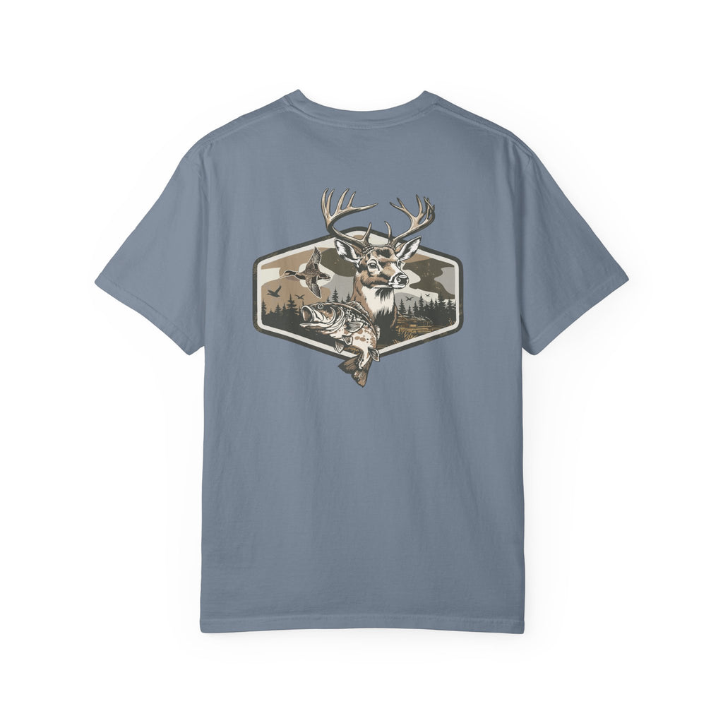Hunting Season T-Shirt — Deer & Duck Outdoor Hunting (Front & Back)