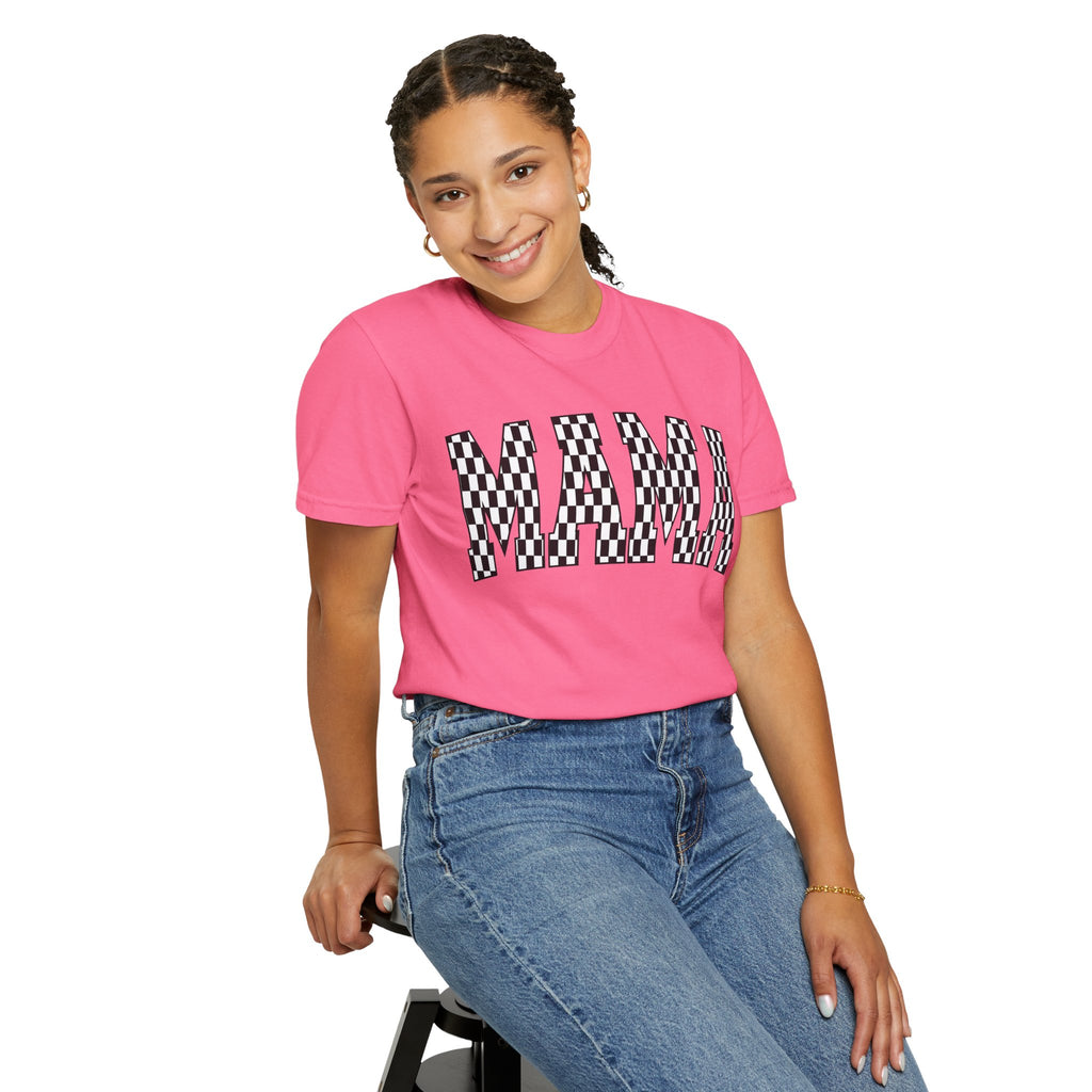 MAMA Checkered Comfort Colors T-Shirt
