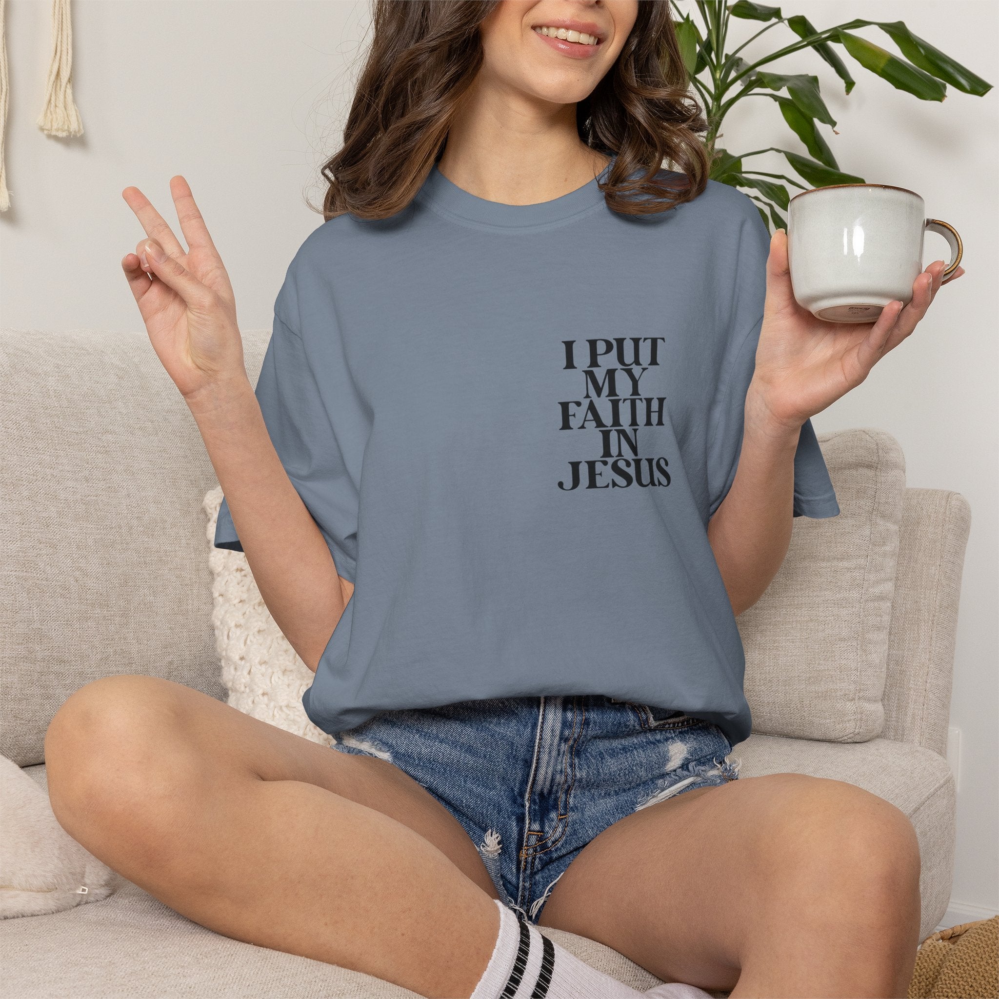 "I Put My Faith in Jesus" Christian Tee