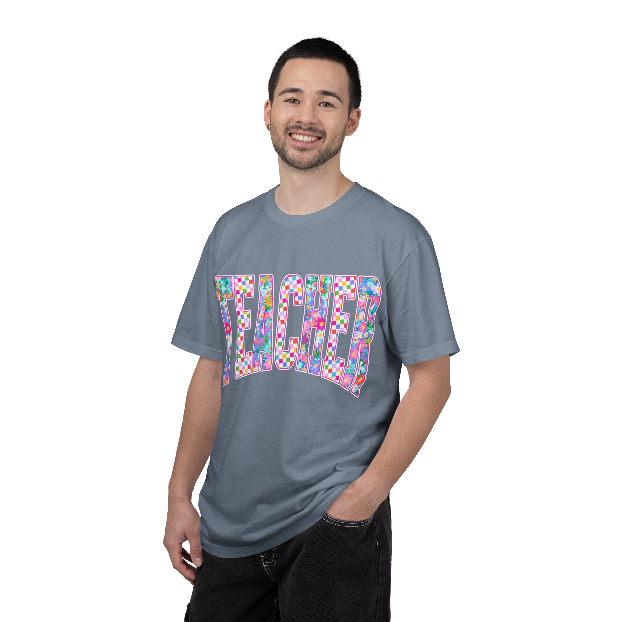 Teacher Floral Comfort Colors T-Shirt