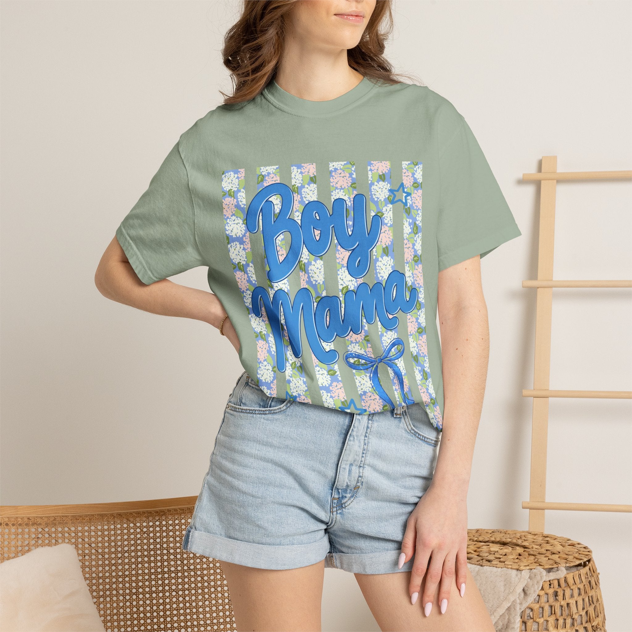 Floral Boy Mama T-Shirt