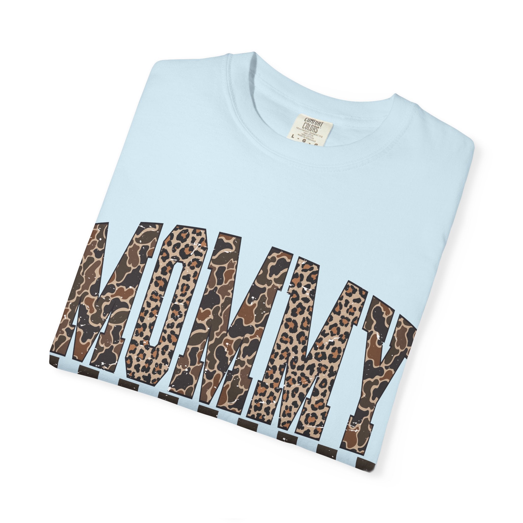 Mommy  Leopard-Checkered Print T-Shirt