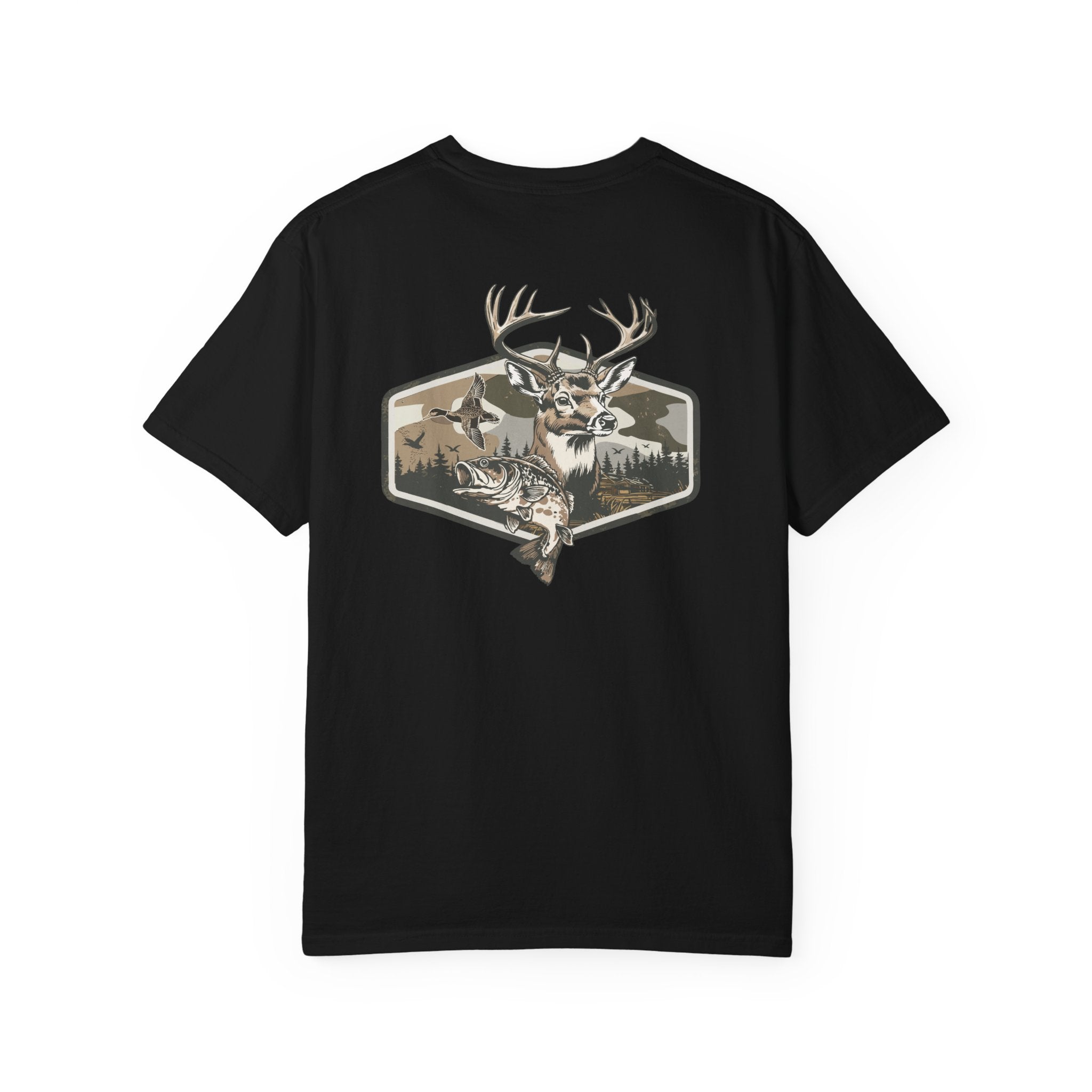 Hunting Season T-Shirt — Deer & Duck Outdoor Hunting (Front & Back)