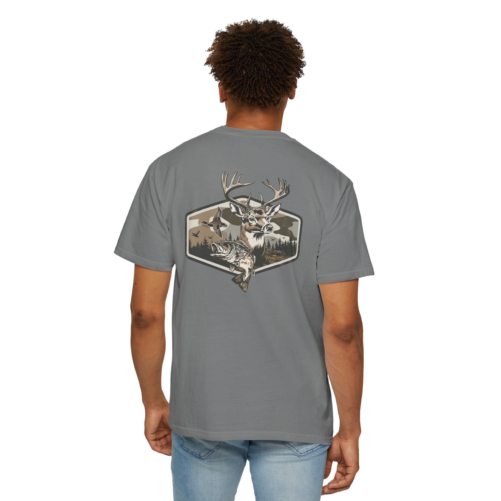 Hunting Season T-Shirt — Deer & Duck Outdoor Hunting (Front & Back)