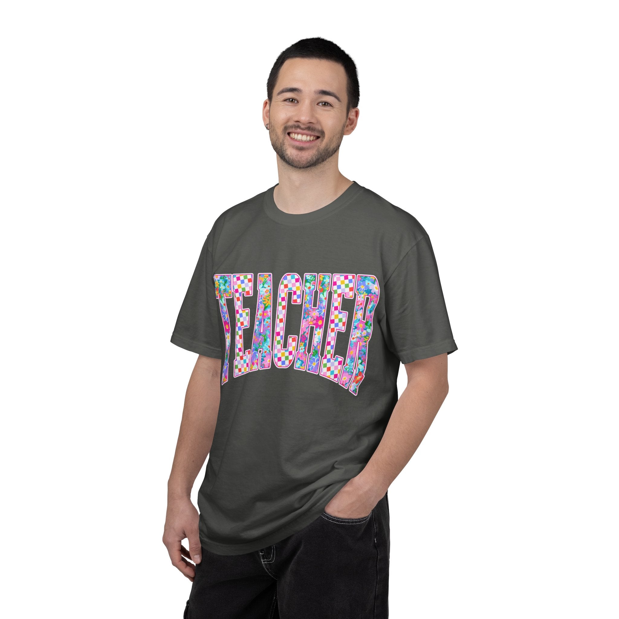 Teacher Floral Comfort Colors T-Shirt