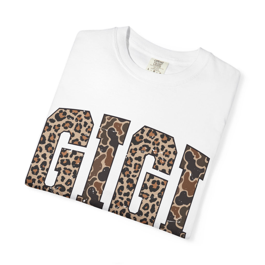 GIGI  Leopard-Checkered Print T-Shirt