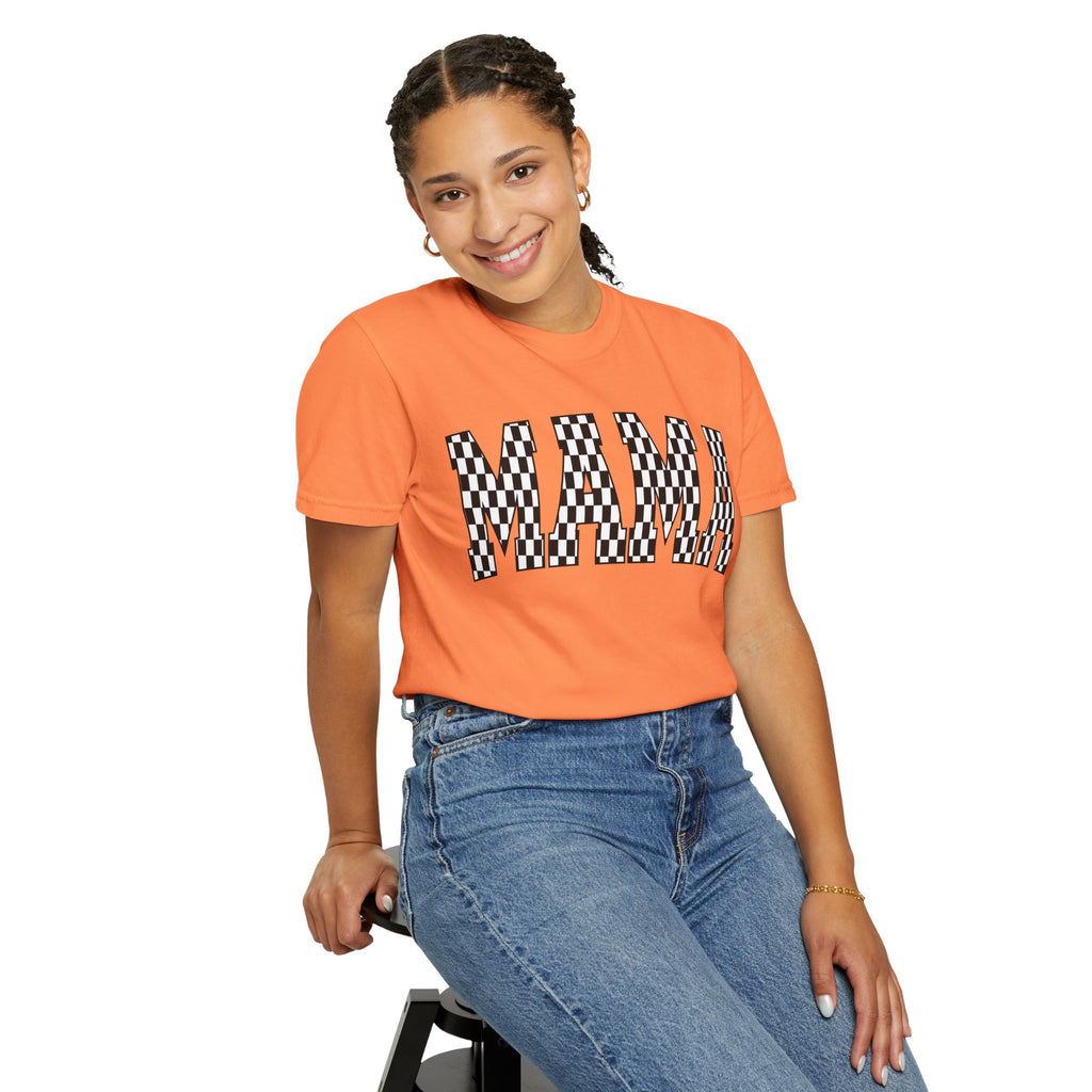 MAMA Checkered Comfort Colors T-Shirt